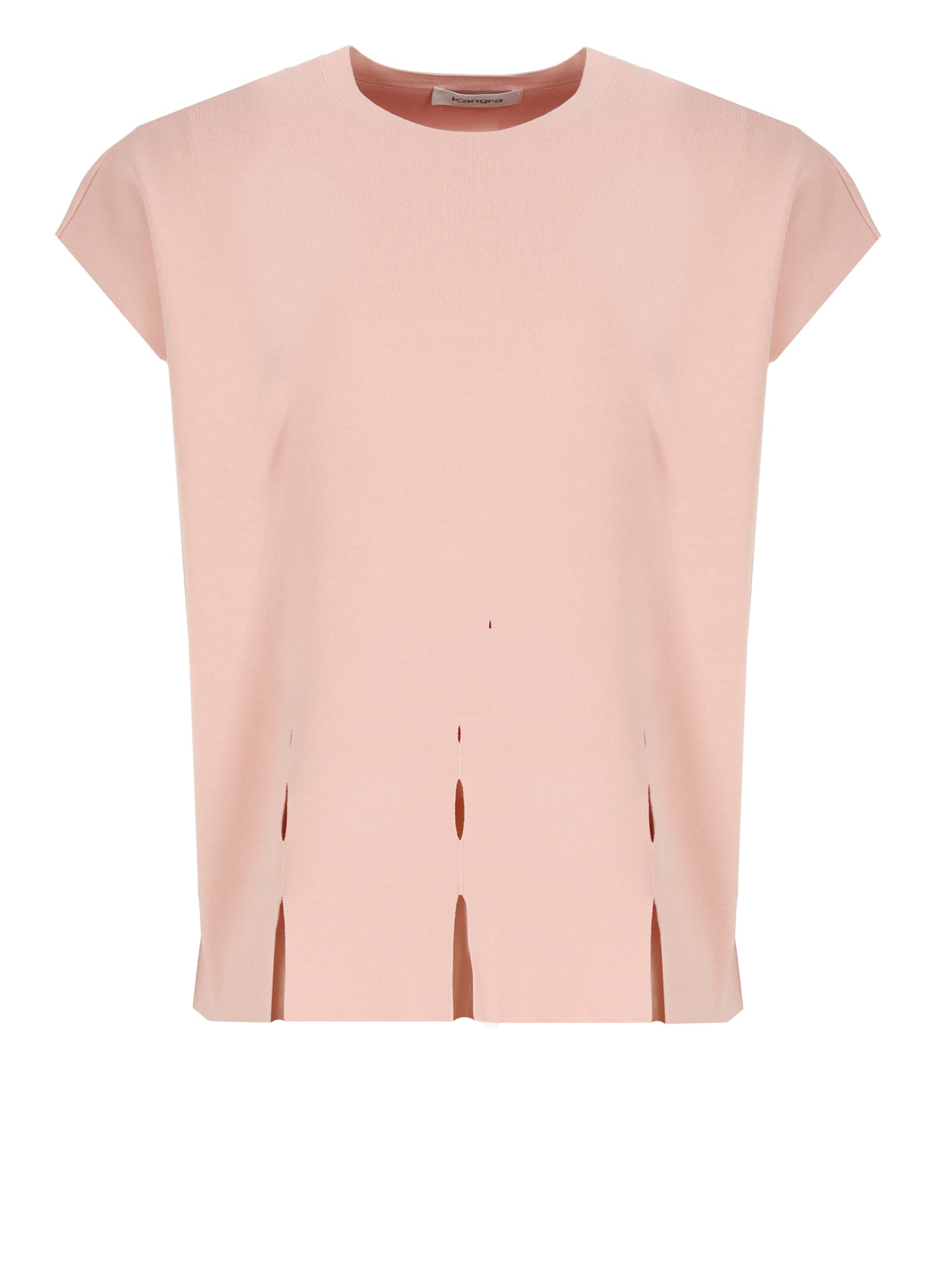 Kangra Cashmere Kangra Pink Viscose T-shirt