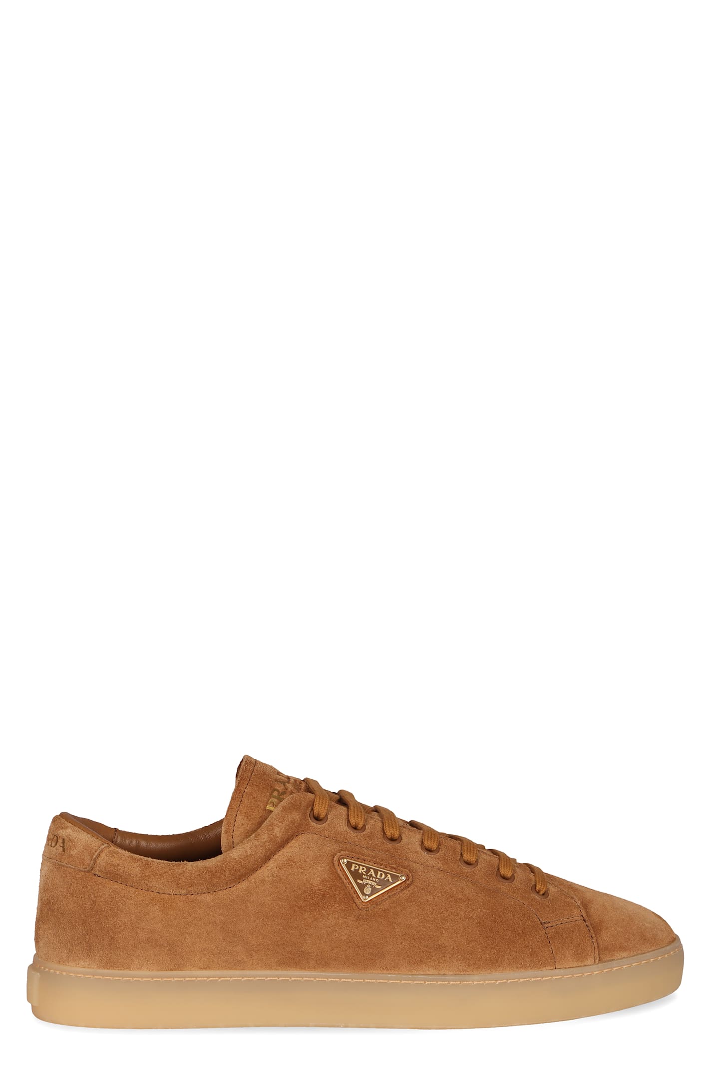 Prada Suede Sneakers In Brown | ModeSens