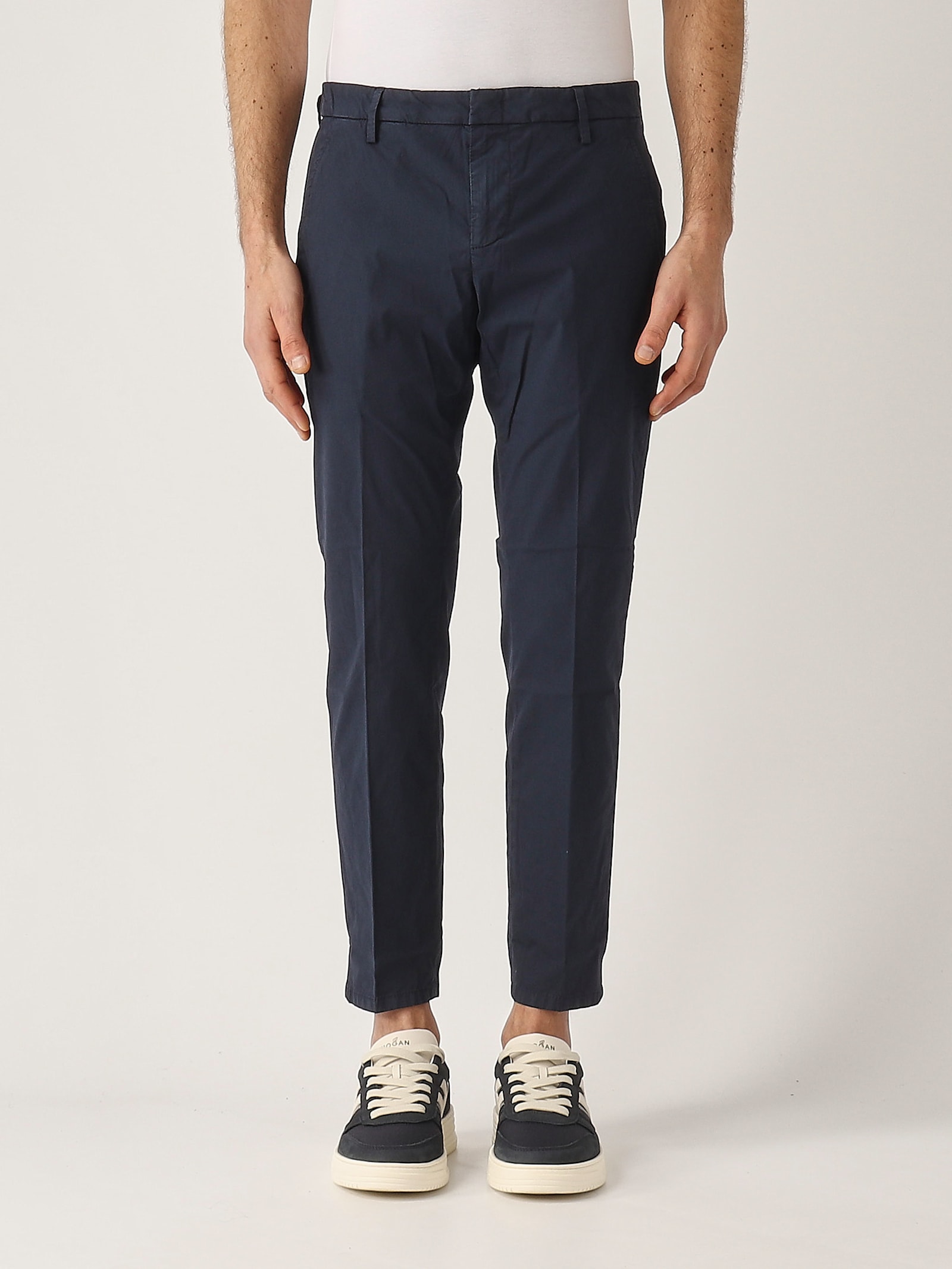 Dondup Pantalone Alfredo Slim-fit Trousers In Blue