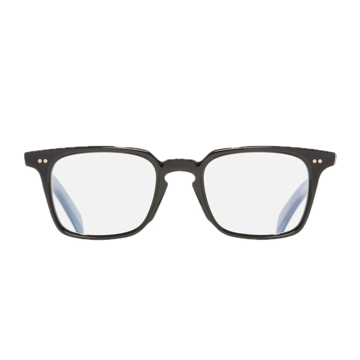 Cutler And Gross Graham Gr10 01 Black On Horn Glasses In Gold