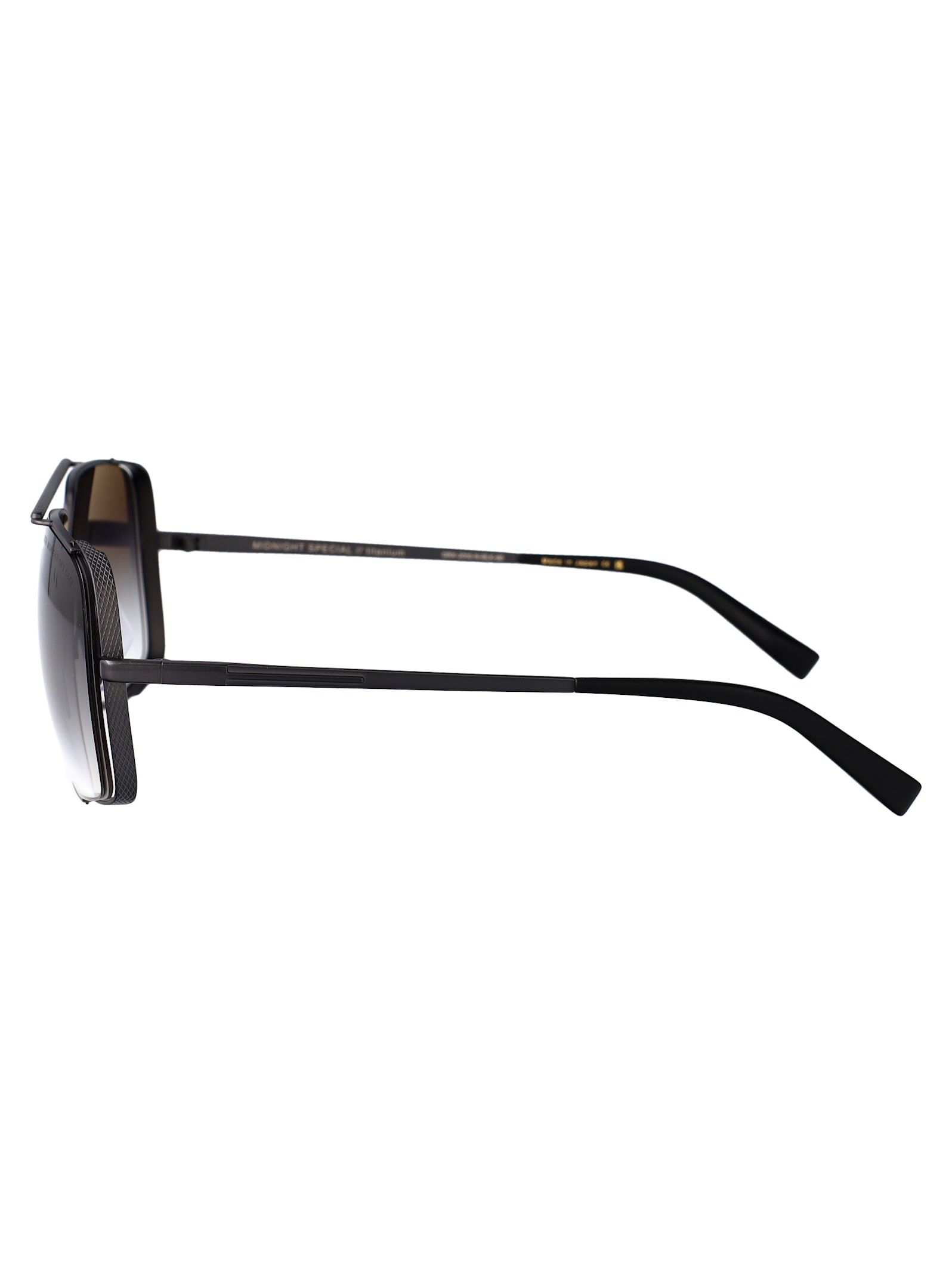 Dita Midnight Special Sunglasses In Black Iron W/ Grey To Clear Gradient