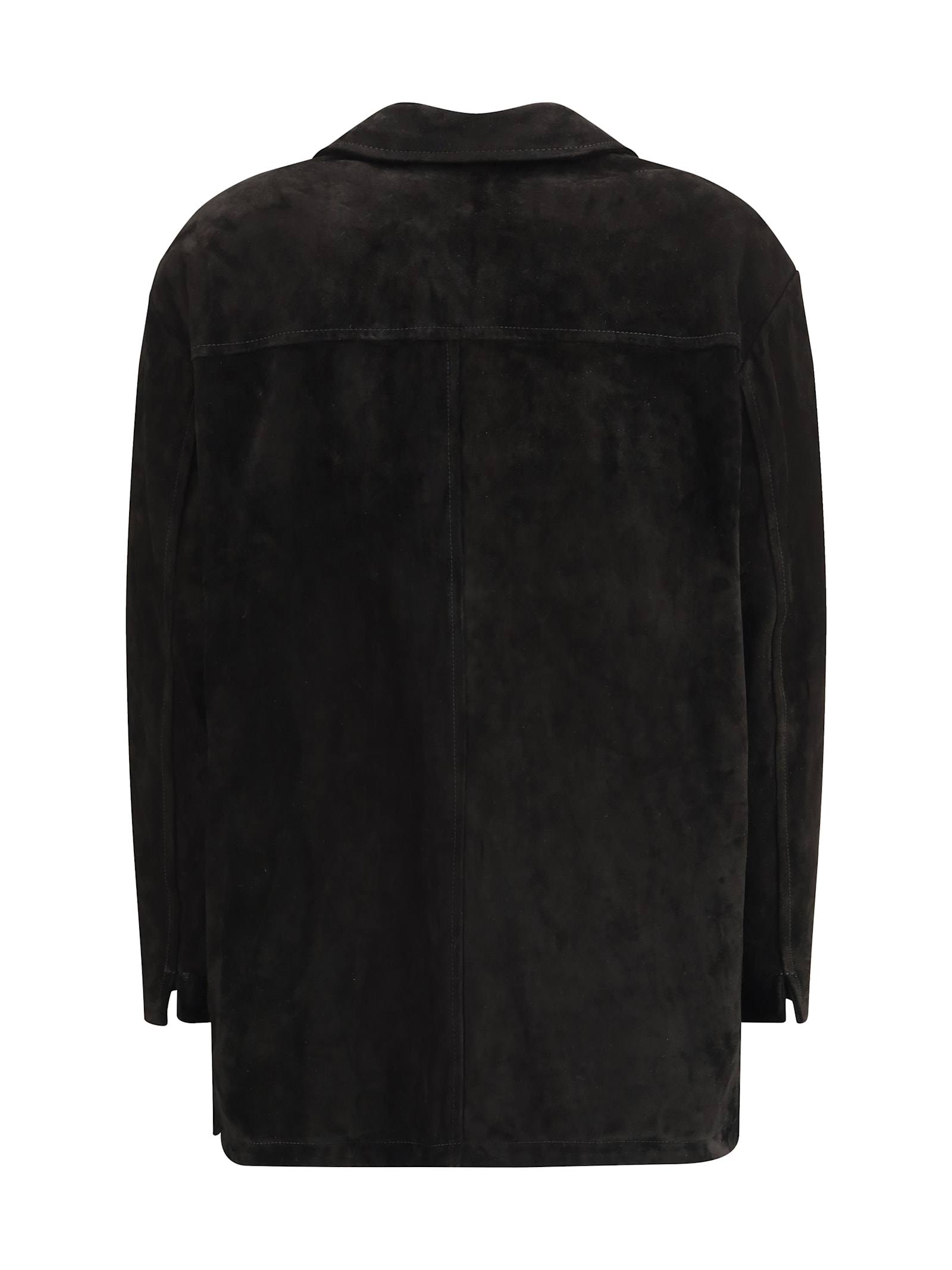 Salvatore Santoro Button-fastening Leather Jacket In Brown