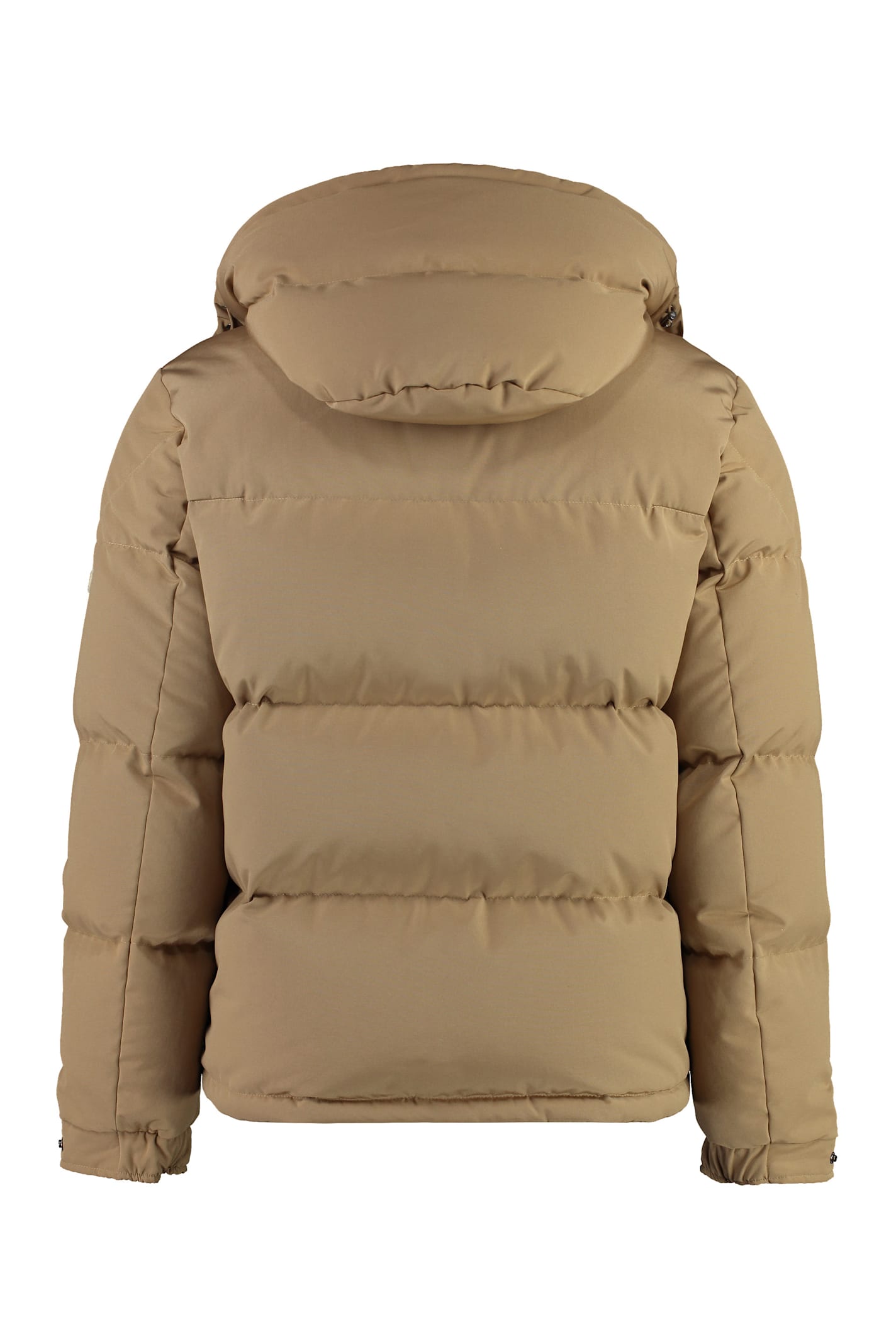 Moncler Down Jacket In Brown