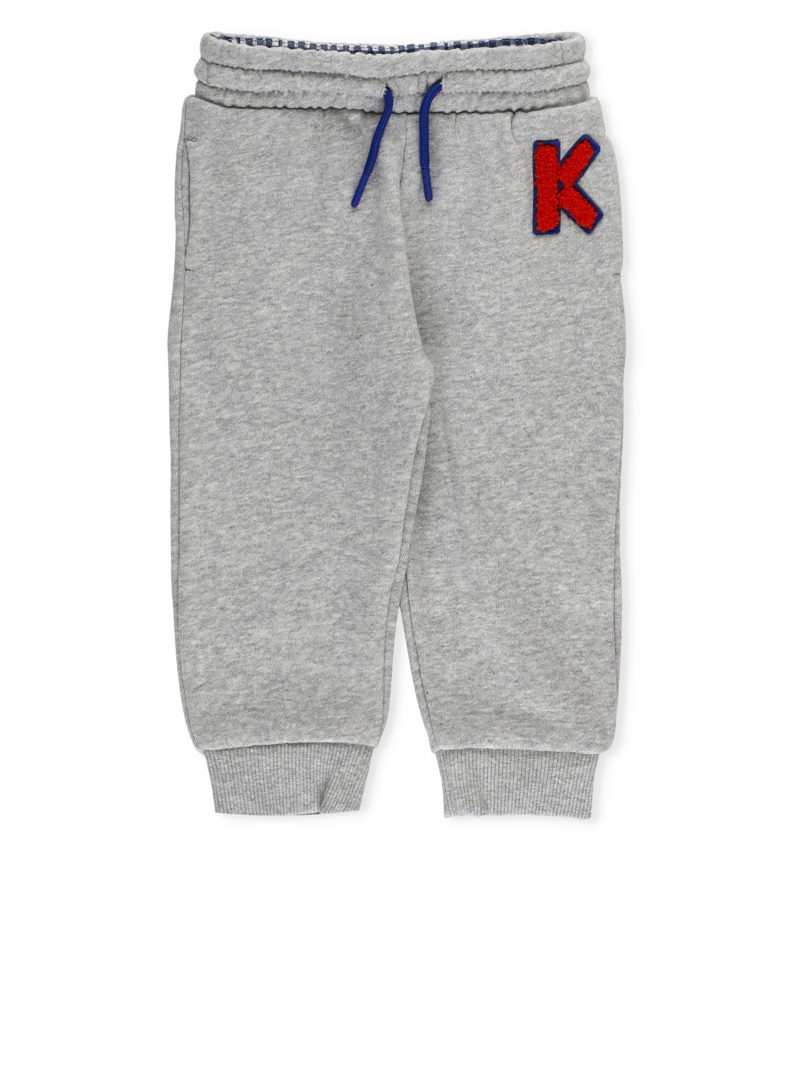Shop Kenzo Cotton Sweatpants In Grey
