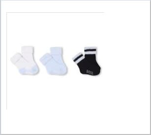 Hugo Boss Grey Sock Set For Baby Boy With Logo In Multi