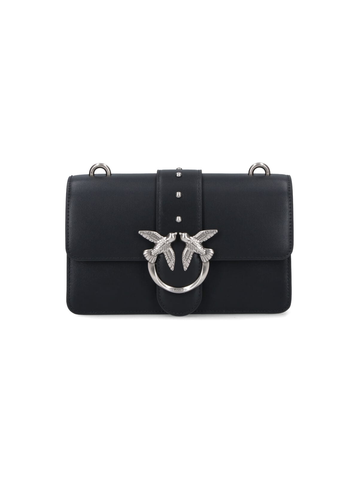 Pinko Love Birds Shoulder Bag In Black