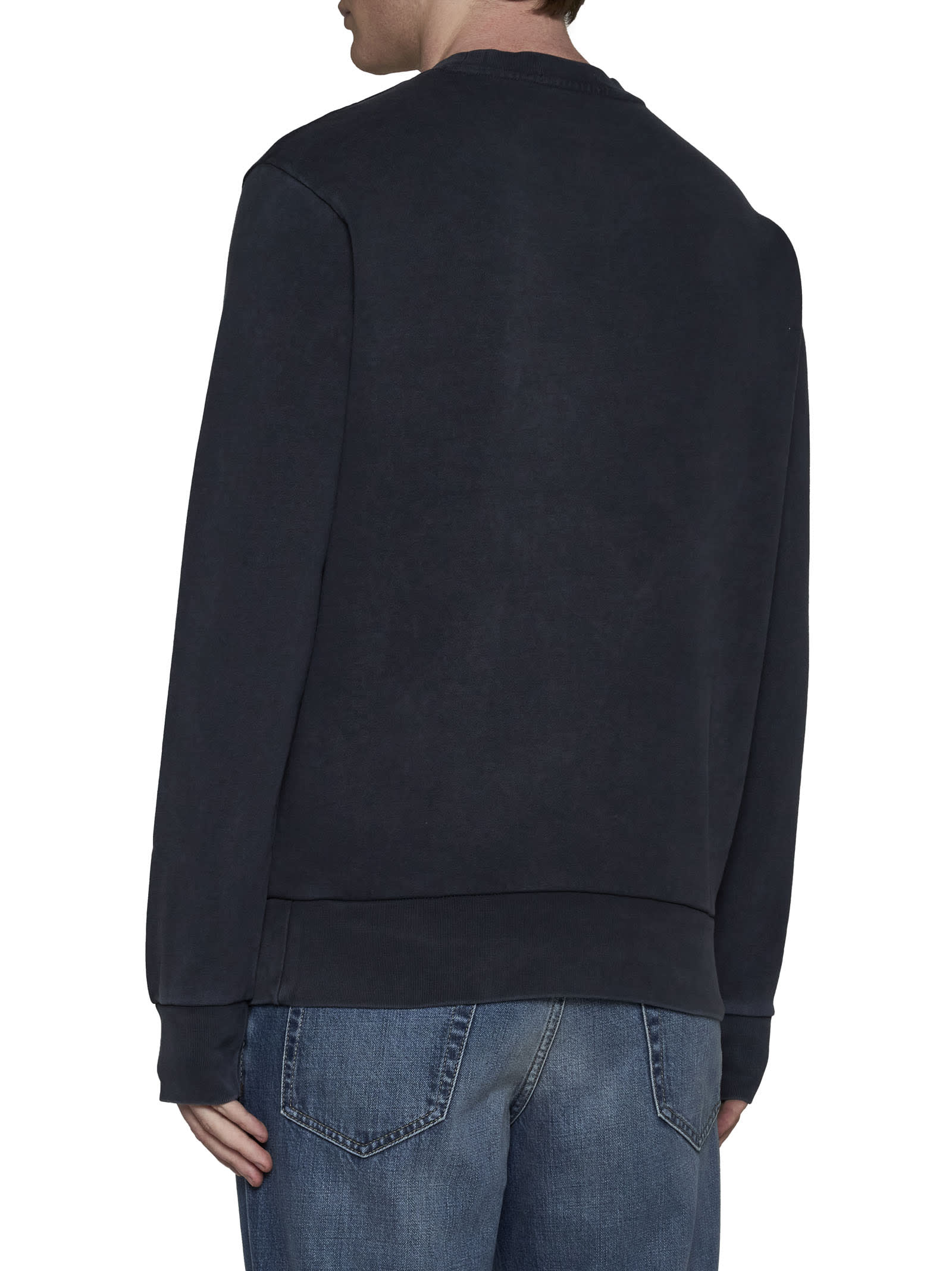 Shop Polo Ralph Lauren Sweater In Faded Black Canvas