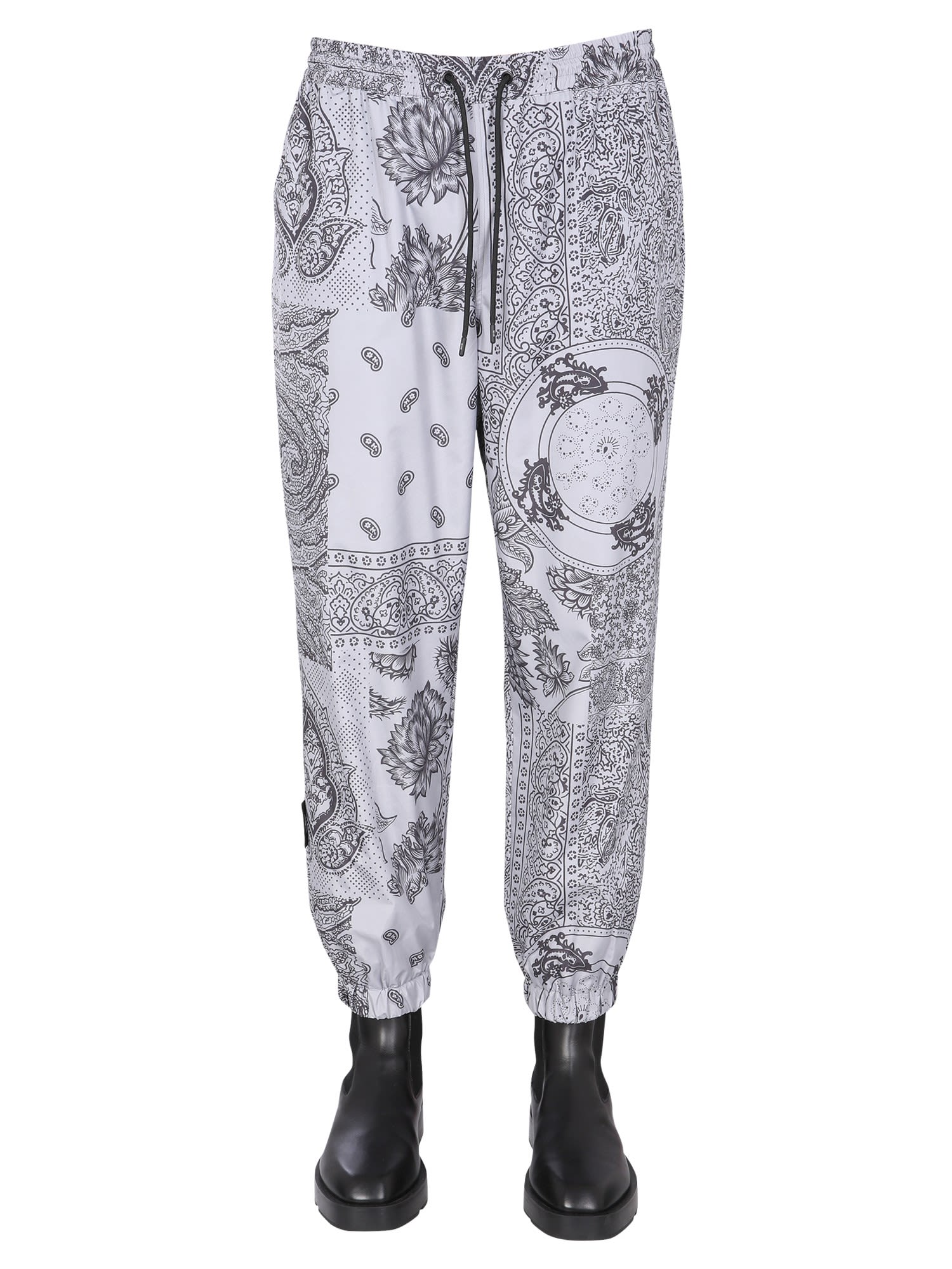 MSGM Jogging Pants With All-over Paisley Patchwork Print