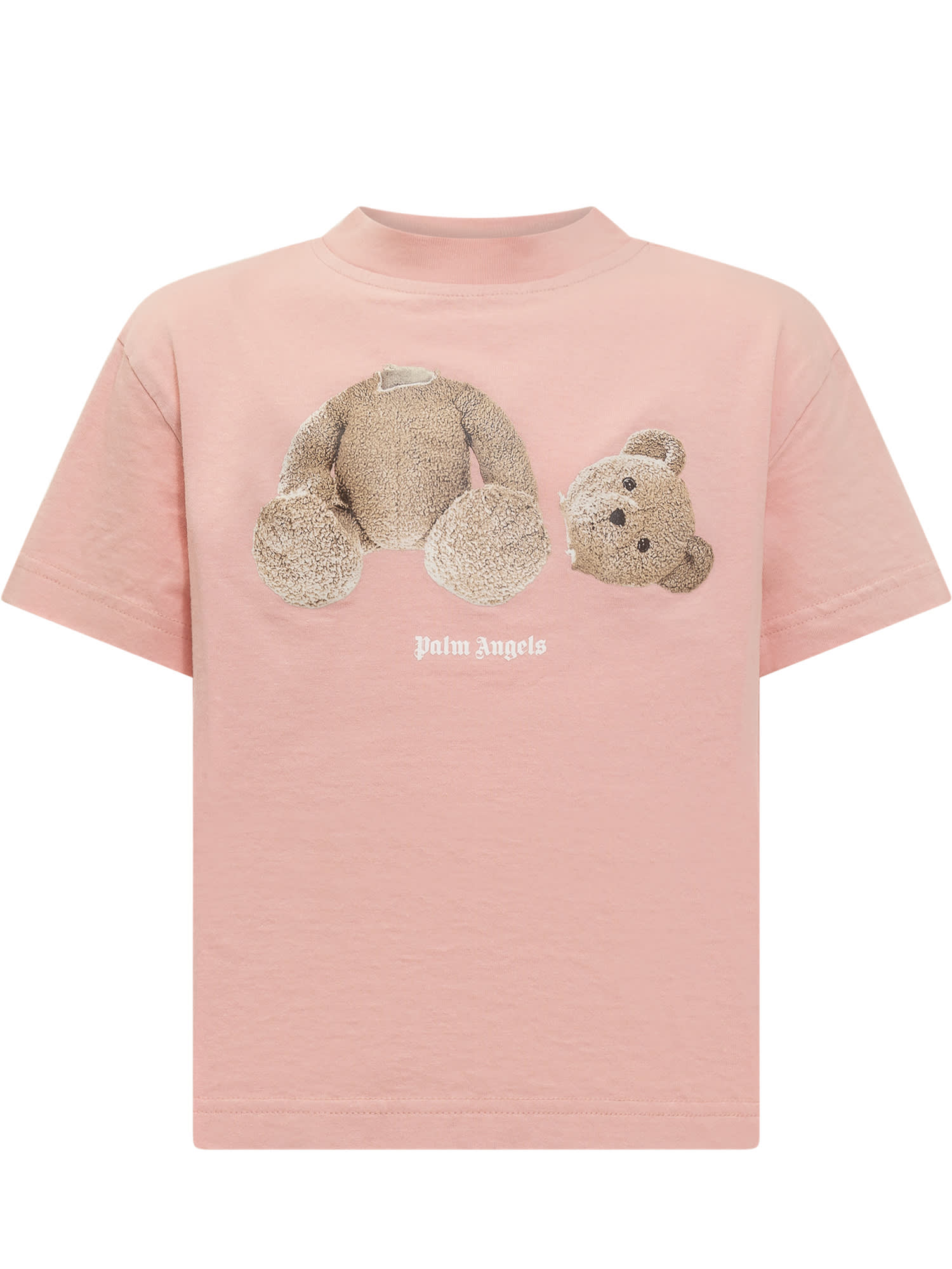 Palm Angels Kids Teddy bear-print Cotton T-shirt - Farfetch