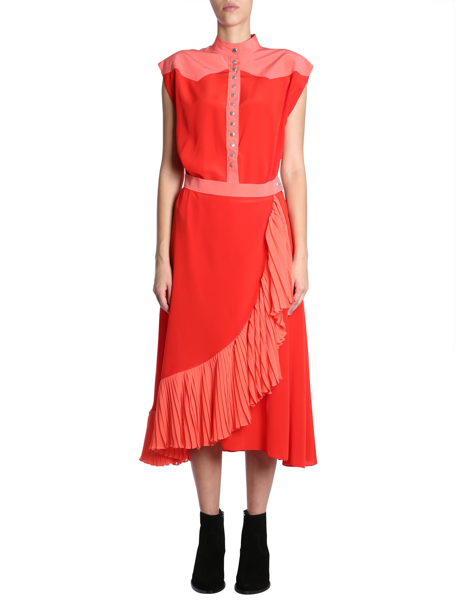 Givenchy Wrap Dress With Ruffles
