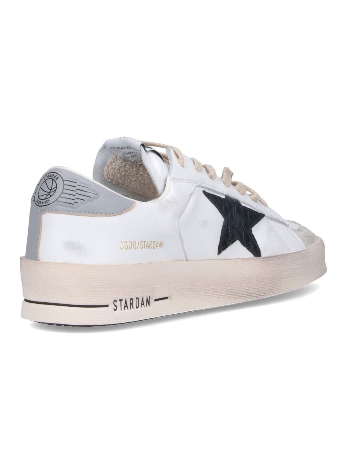 Shop Golden Goose Stardan Sneakers In Optic White/white Beige/grey/black