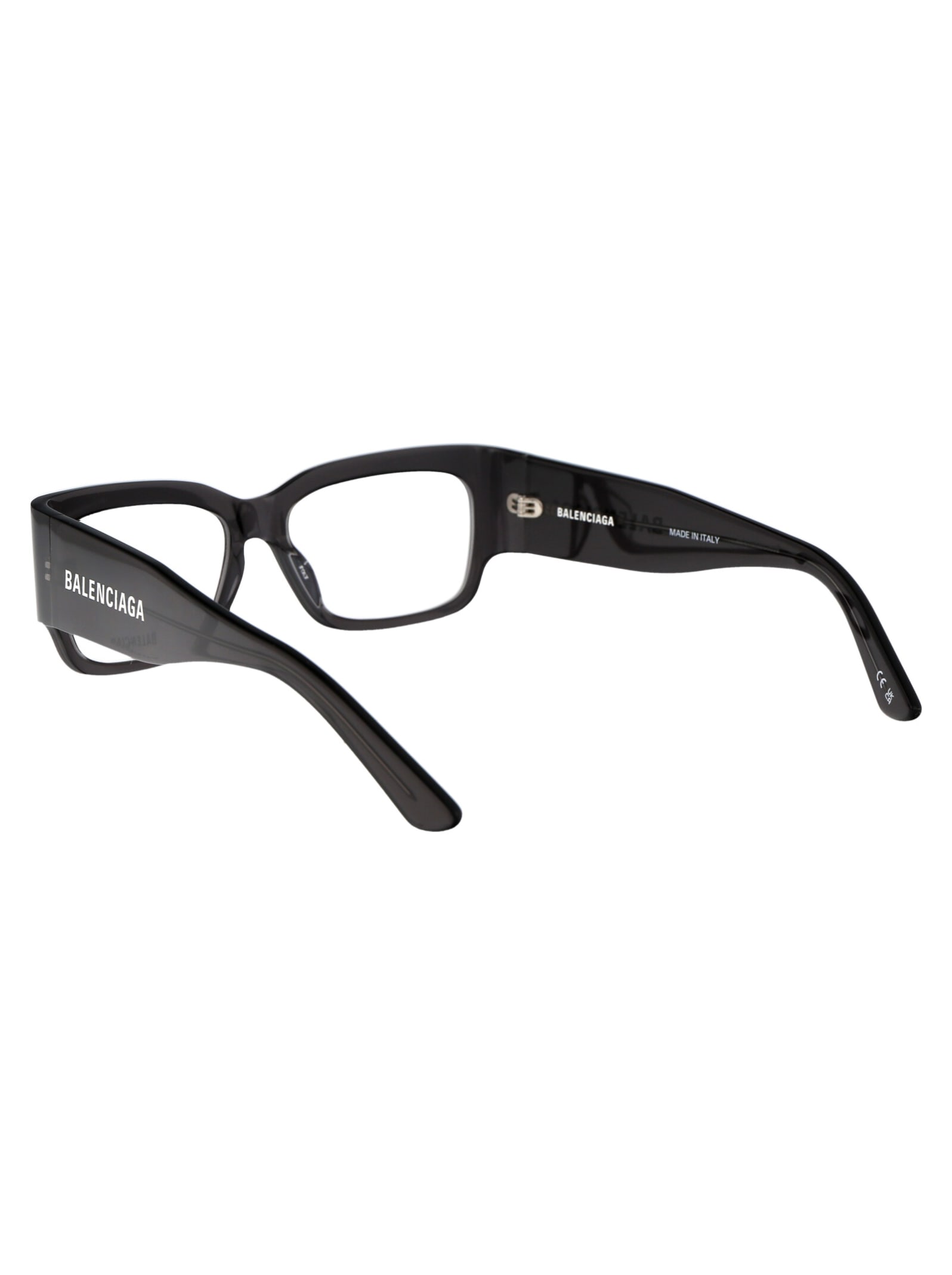 Shop Balenciaga Bb0332o Glasses In 004 Grey Grey Transparent