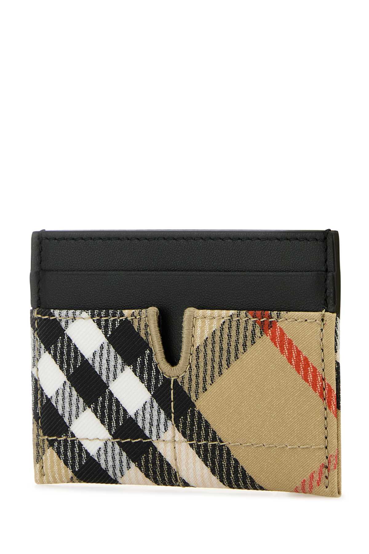 Shop Burberry Printed E-canvas Card Holder In Sandipcheck