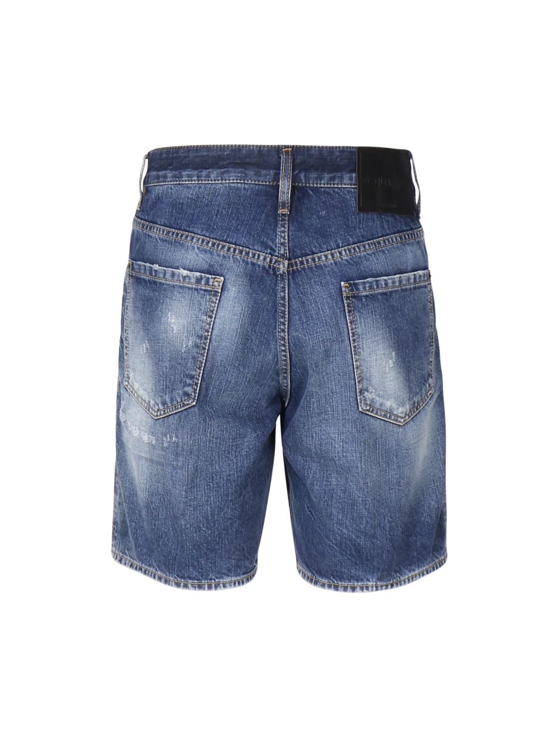 Shop Dsquared2 Marine Shorts In Cotton Denim In Blue