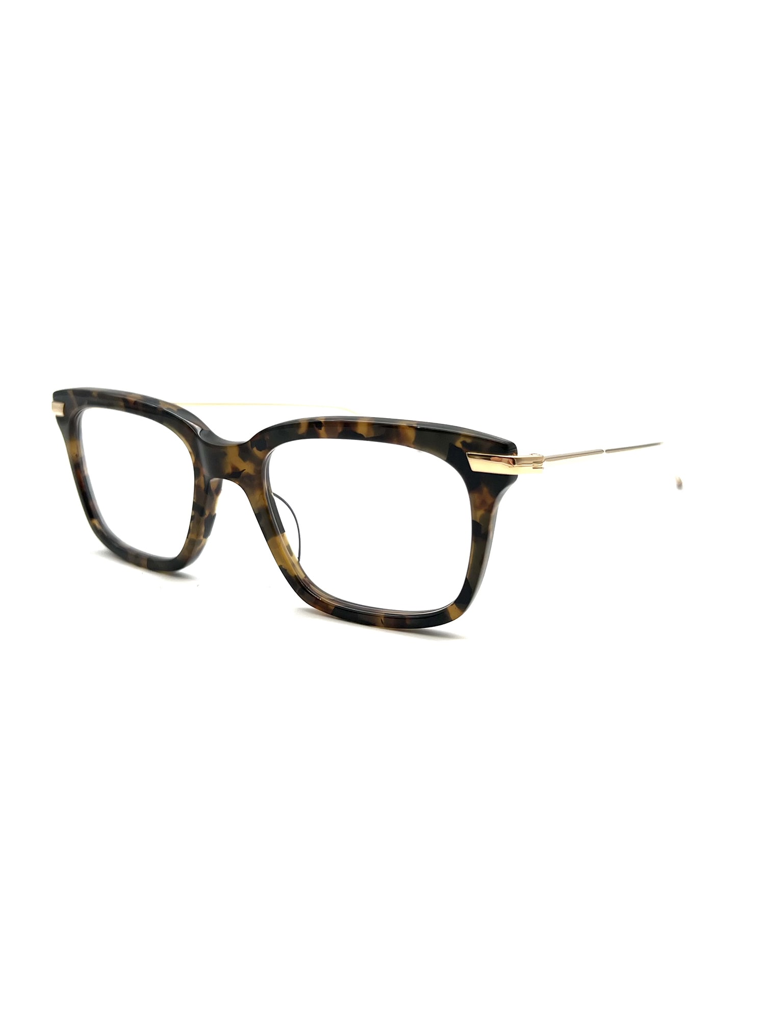 Shop Thom Browne Ueo701a/g0003 Eyewear In Dark Brown