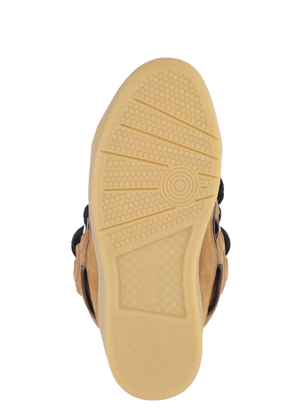 Lanvin Curb Sneakers In Brown