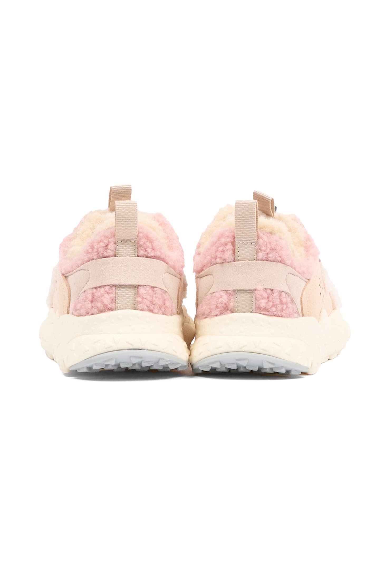 Flower Mountain Beige Sneakers For Girl In Multi