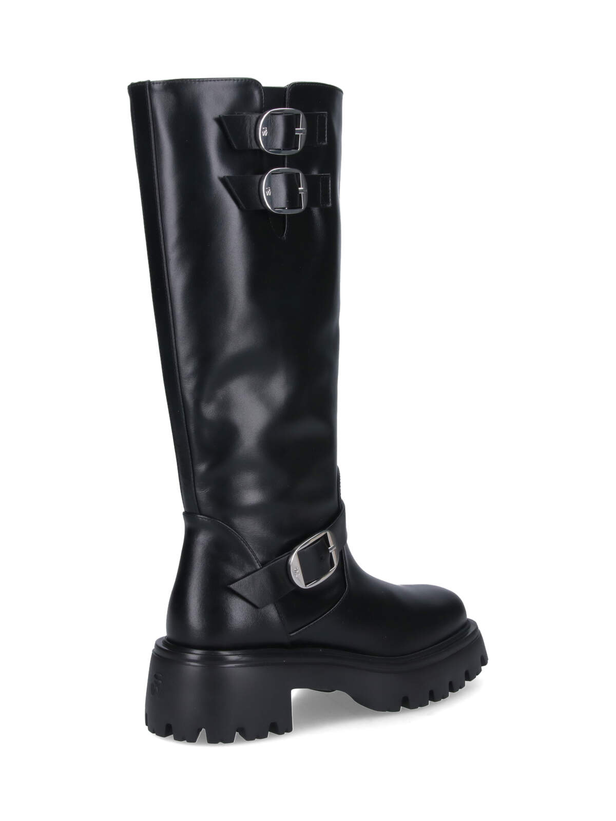 Shop Stuart Weitzman Emerson Biker Boots In Black