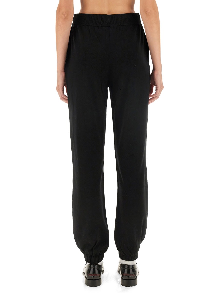 Shop M05ch1n0 Jeans Jogging Pants With Logo In Black