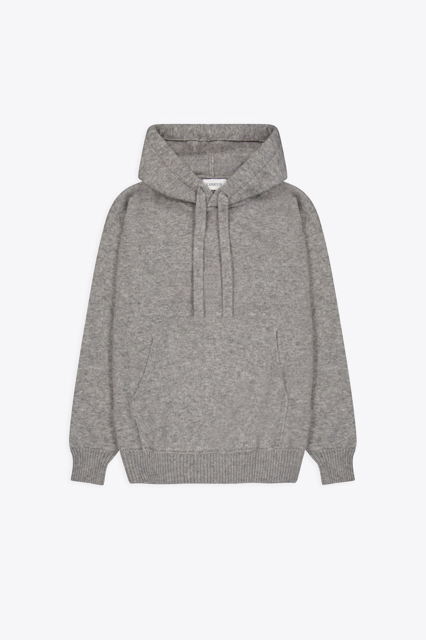 Soft Cashmere Hoodie Grey cashmere hooded sweater