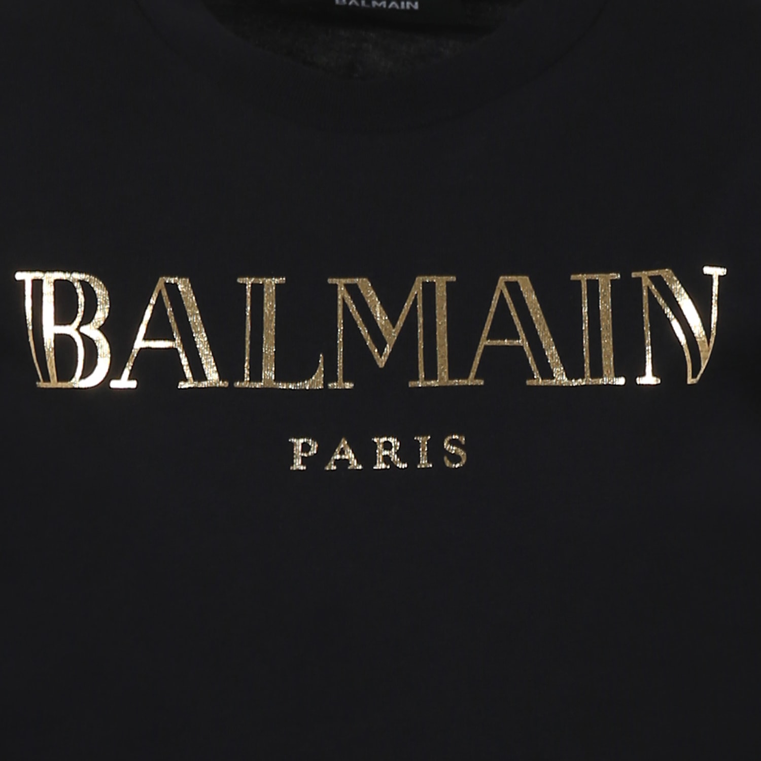 Shop Balmain Black T-shirt For Girl With Logo