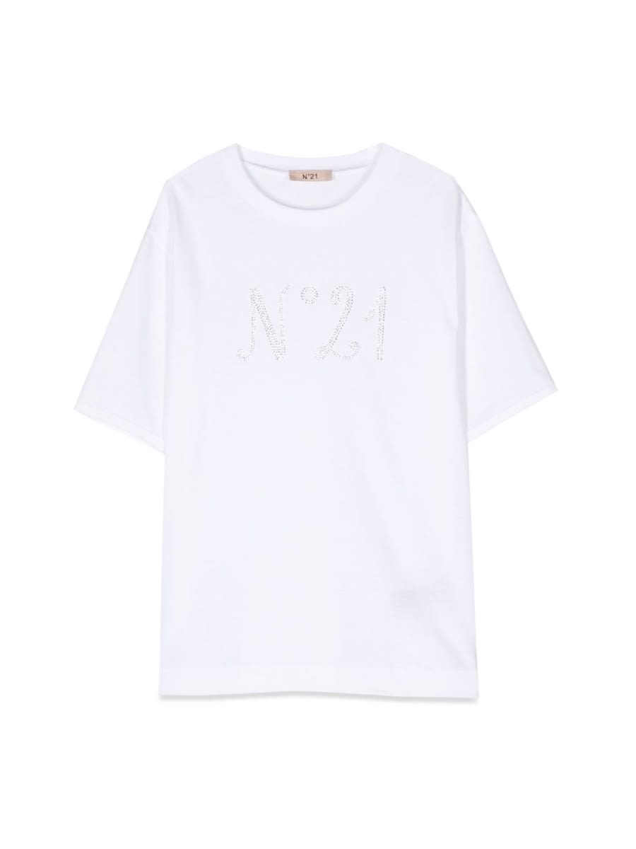 Shop N°21 T-shirt Logo In White