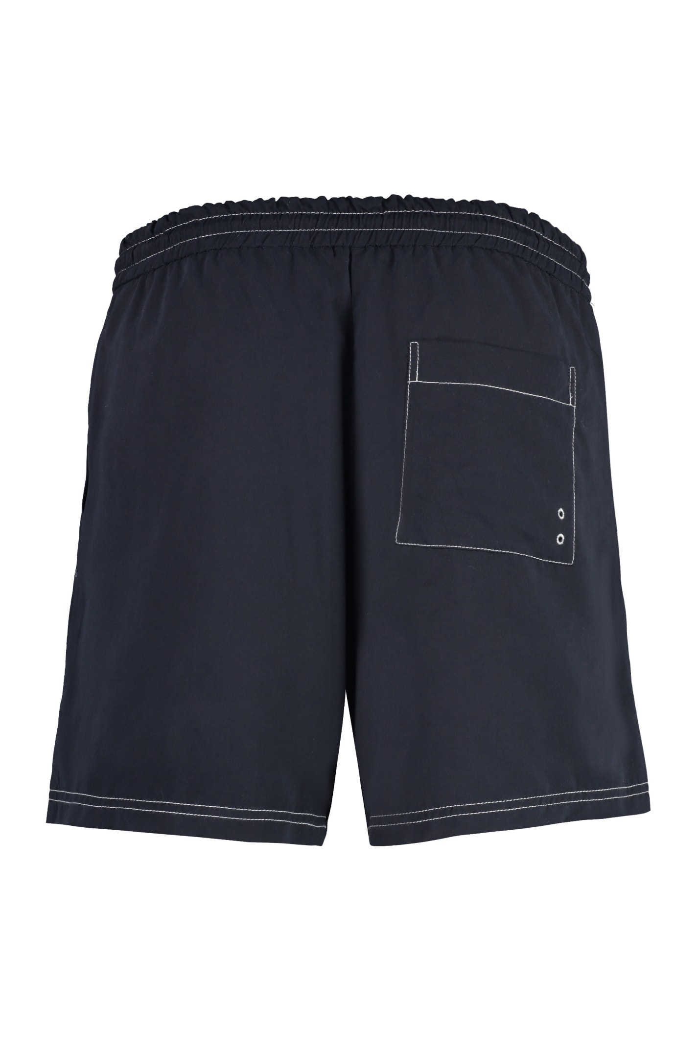 Shop Apc Bobby Nylon Swim Shorts In Blue