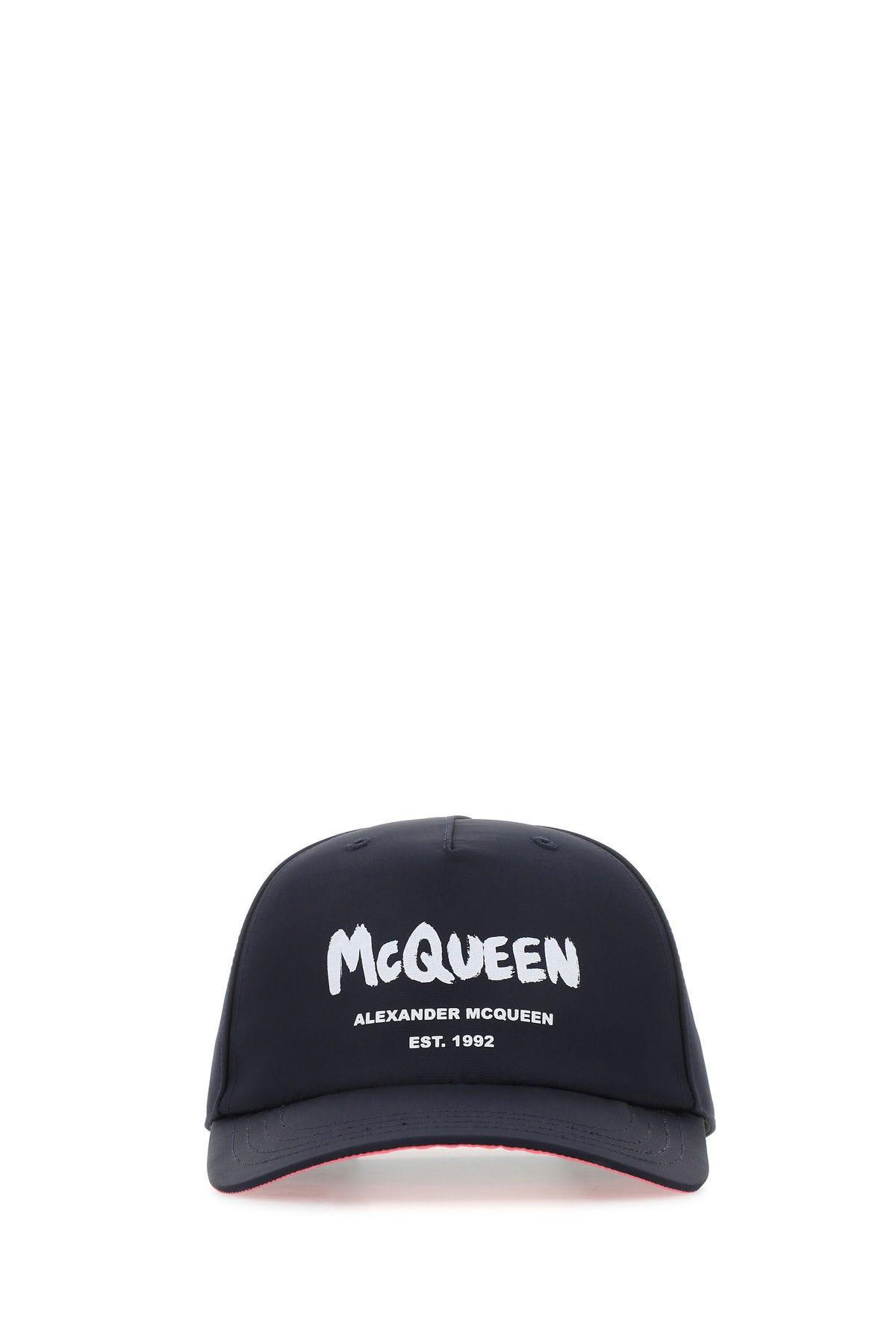 Alexander Mcqueen Alexander Mc Queen Graffiti Logo Hat In Blue
