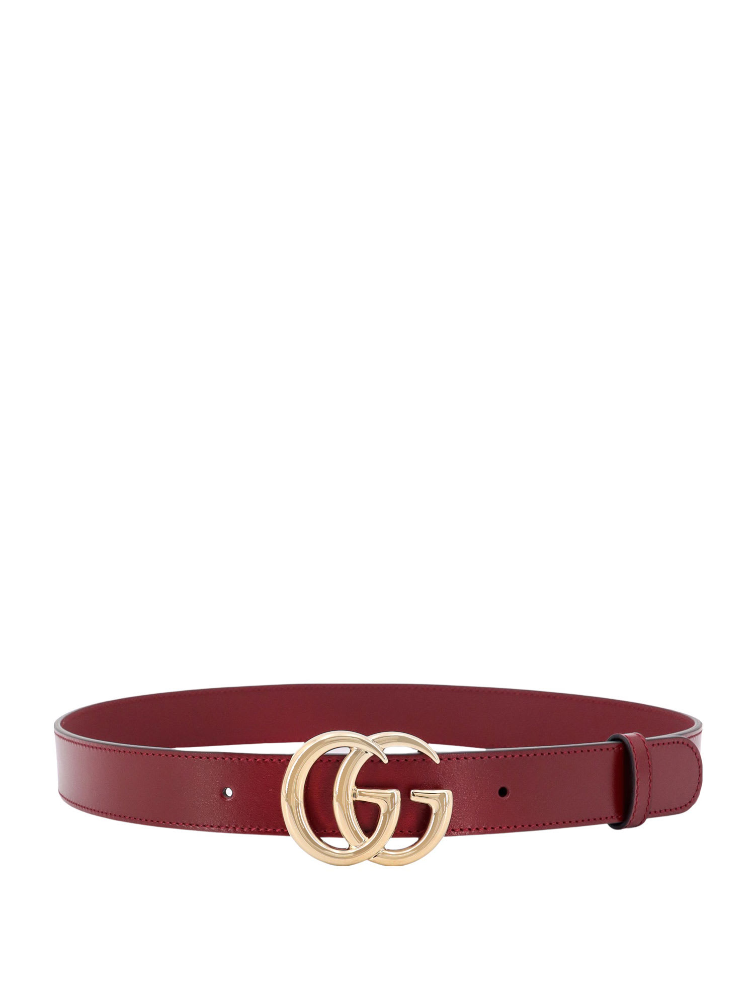 Gucci Women's Gg Milano Rosso Ancora Leather Belt In Red