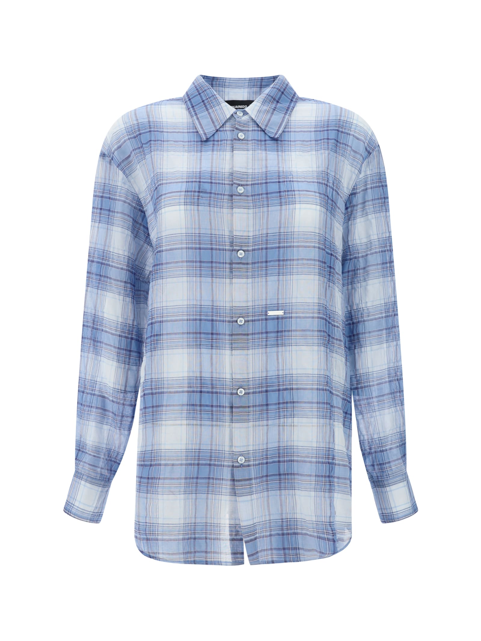Shop Dsquared2 Shirt In Blue/white