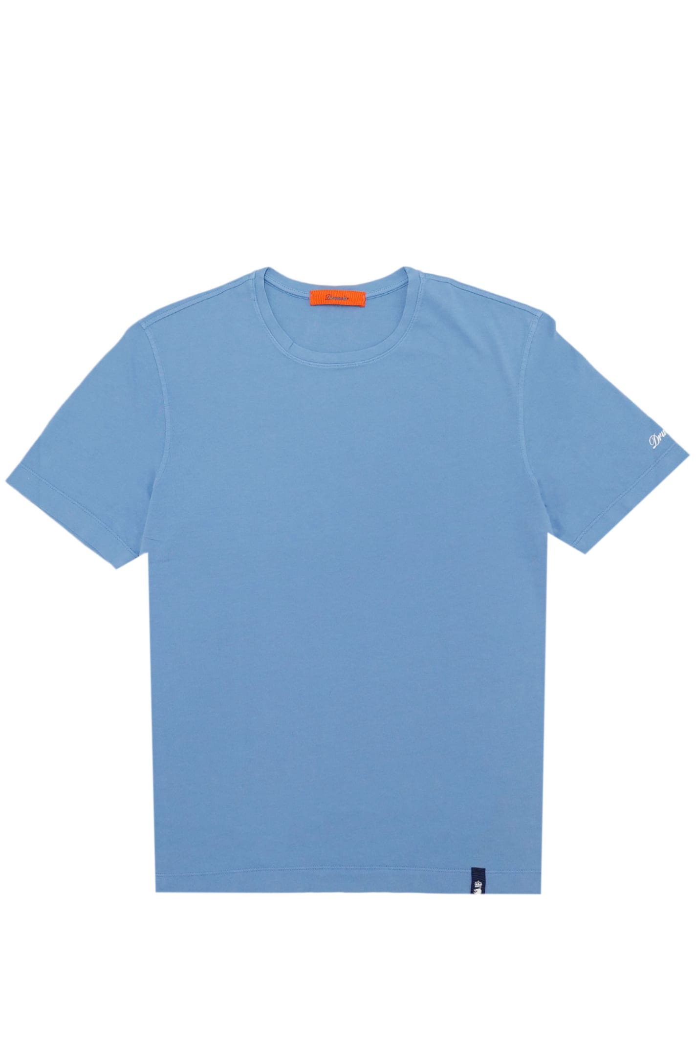 Shop Drumohr T-shirt In Clear Blue