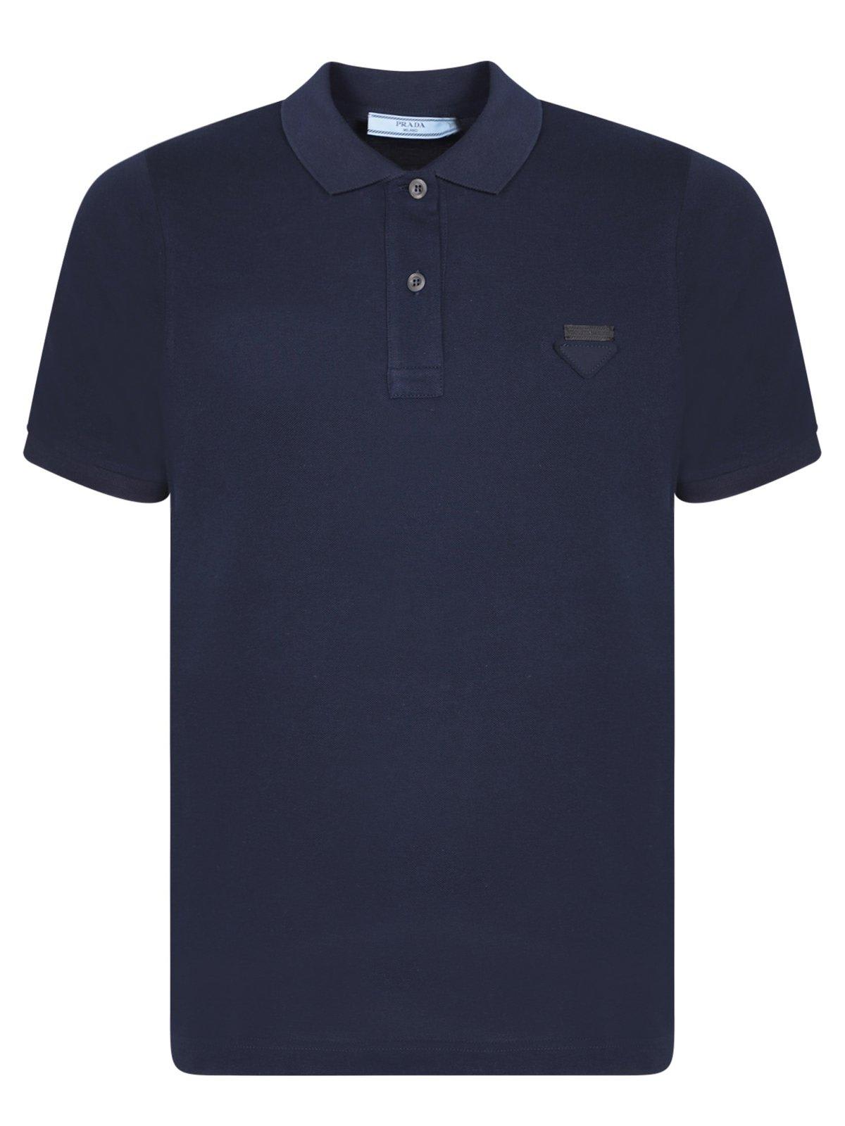 Prada Logo-patch Polo Shirt