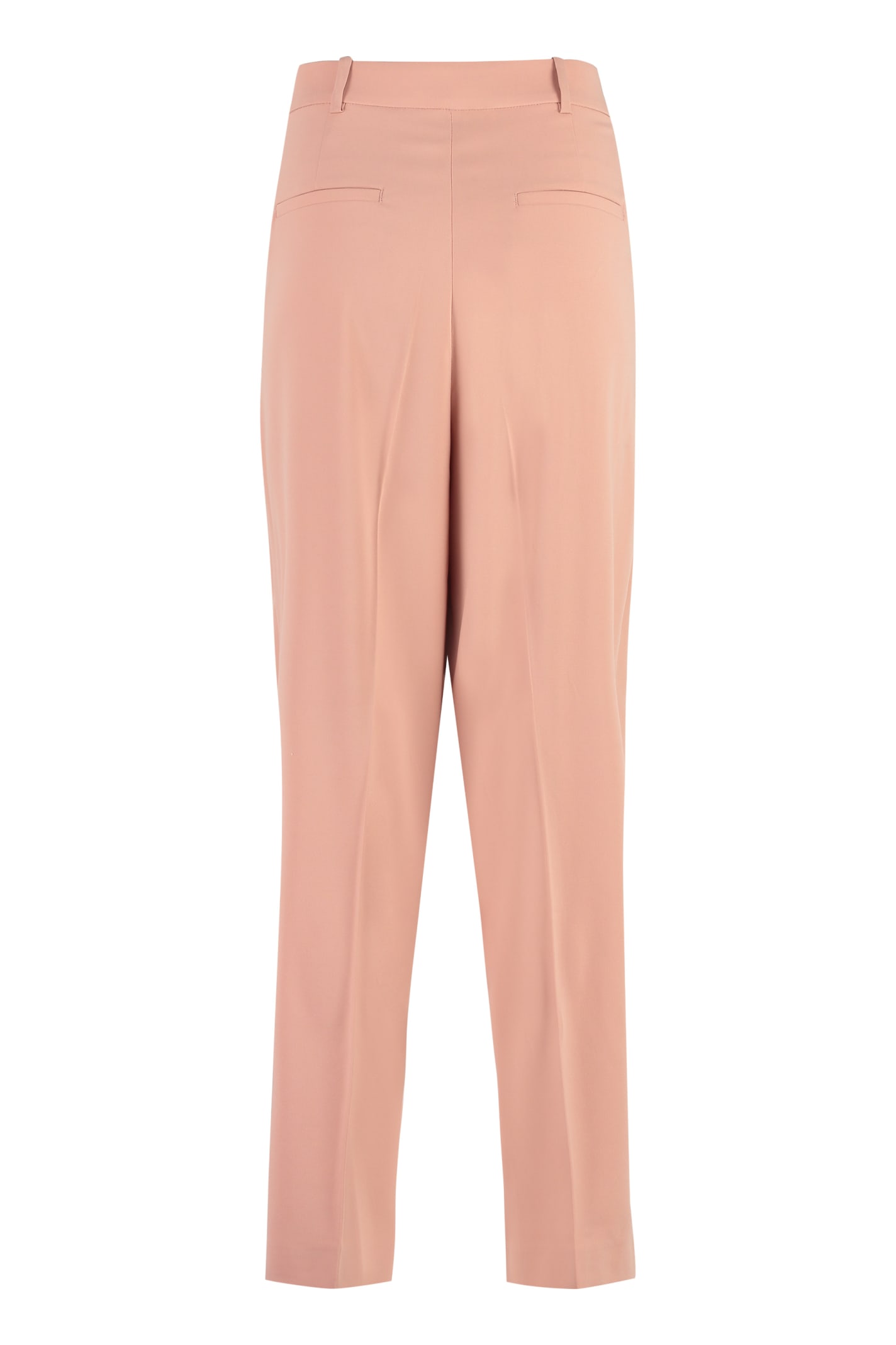Shop Pinko Pietra High-waist Tapered-fit Trousers In Pink