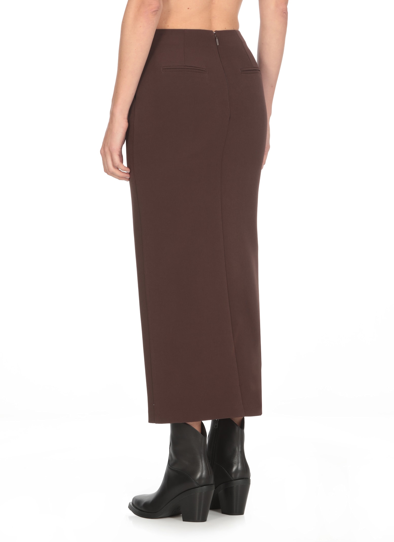 Shop Pinko Long Skirt With Vent