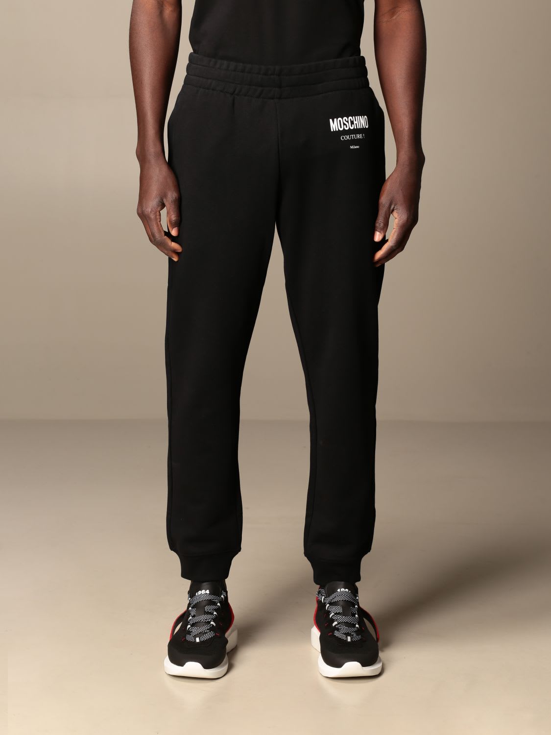 Moschino Couture Pants Moschino Couture Cotton Jogging Trousers With Logo