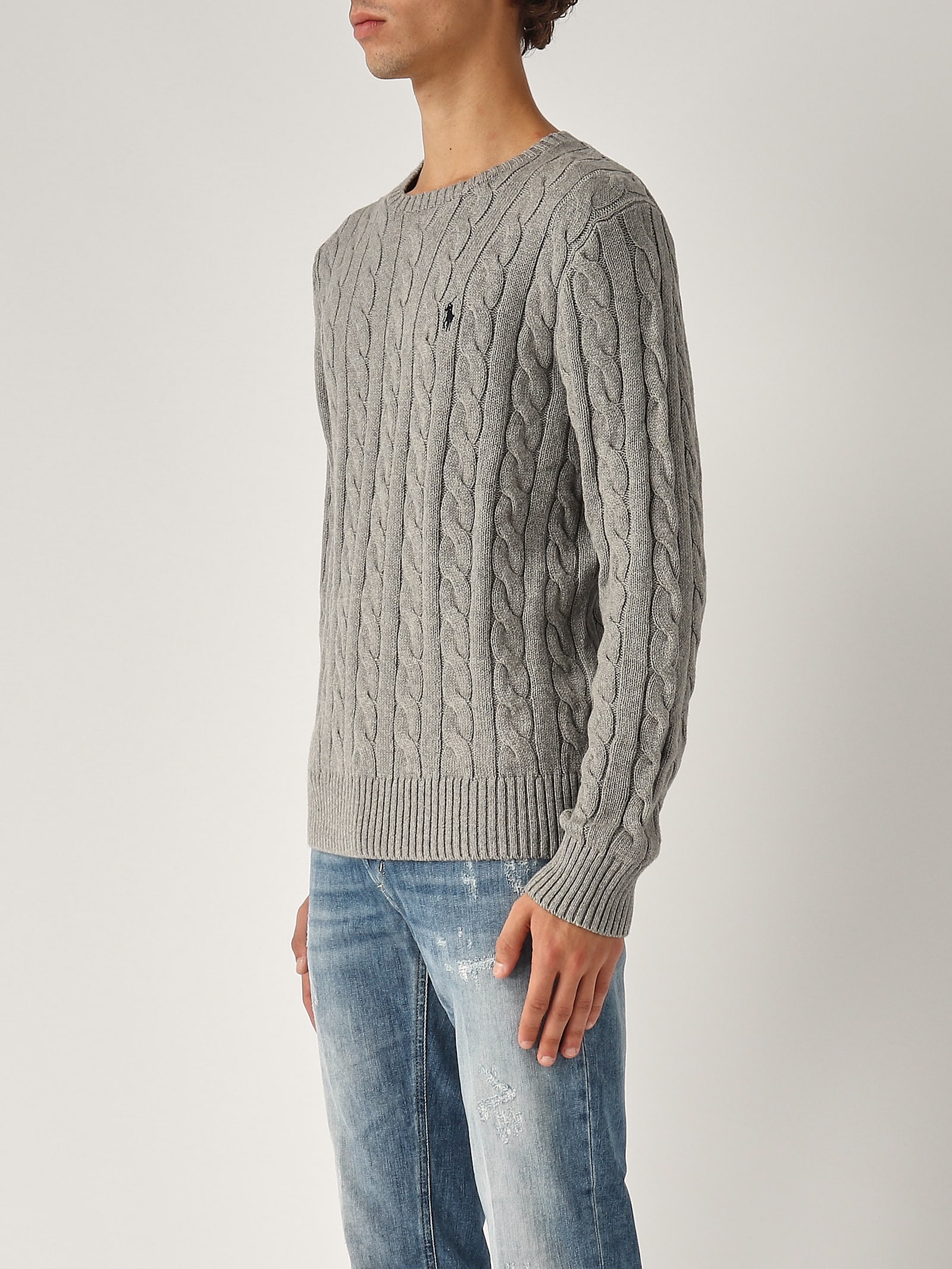 POLO RALPH LAUREN MAGLIA TRECCIA UOMO SWEATER 