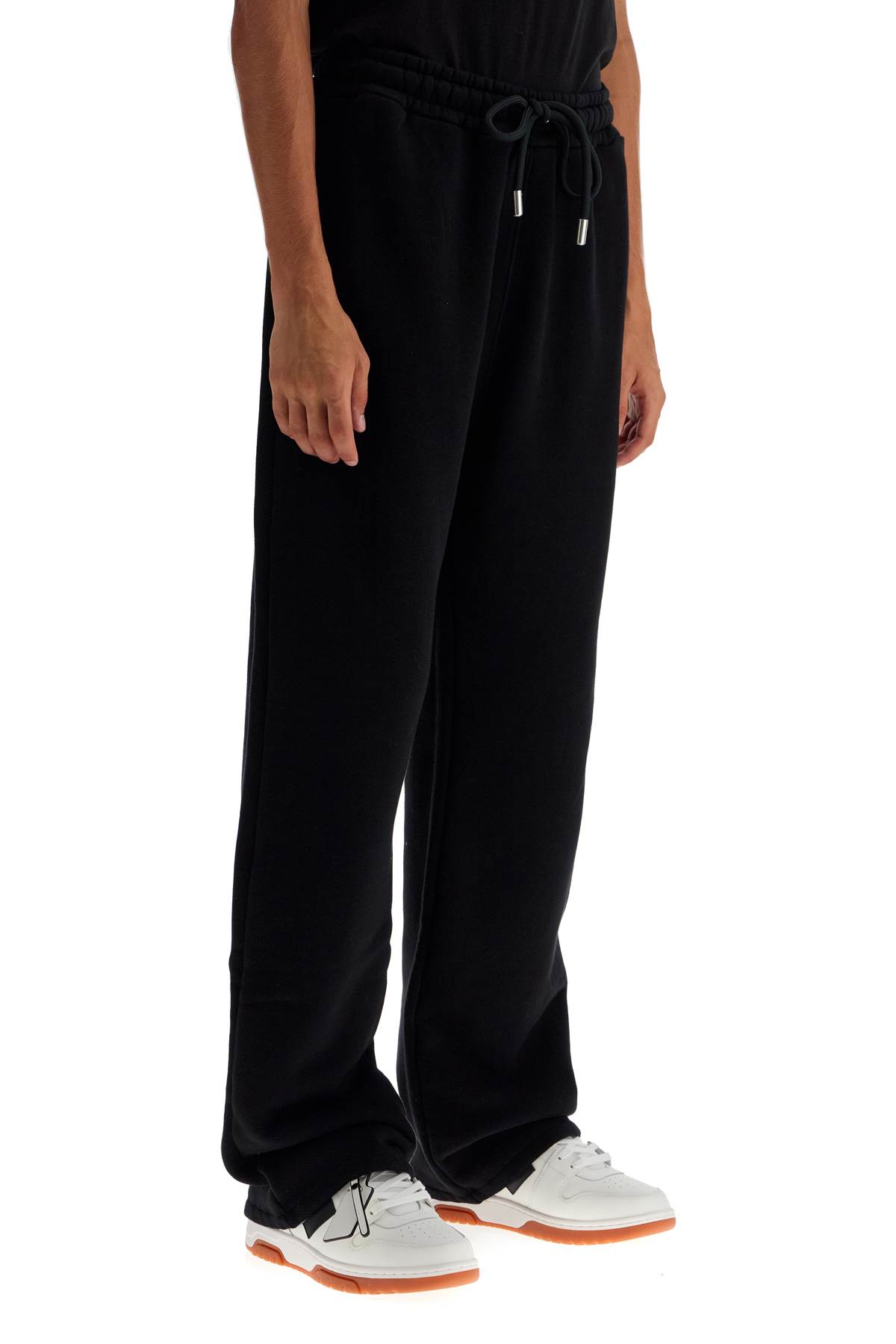 Shop Off-white Jogger Pants With Windy In Black - White (black)