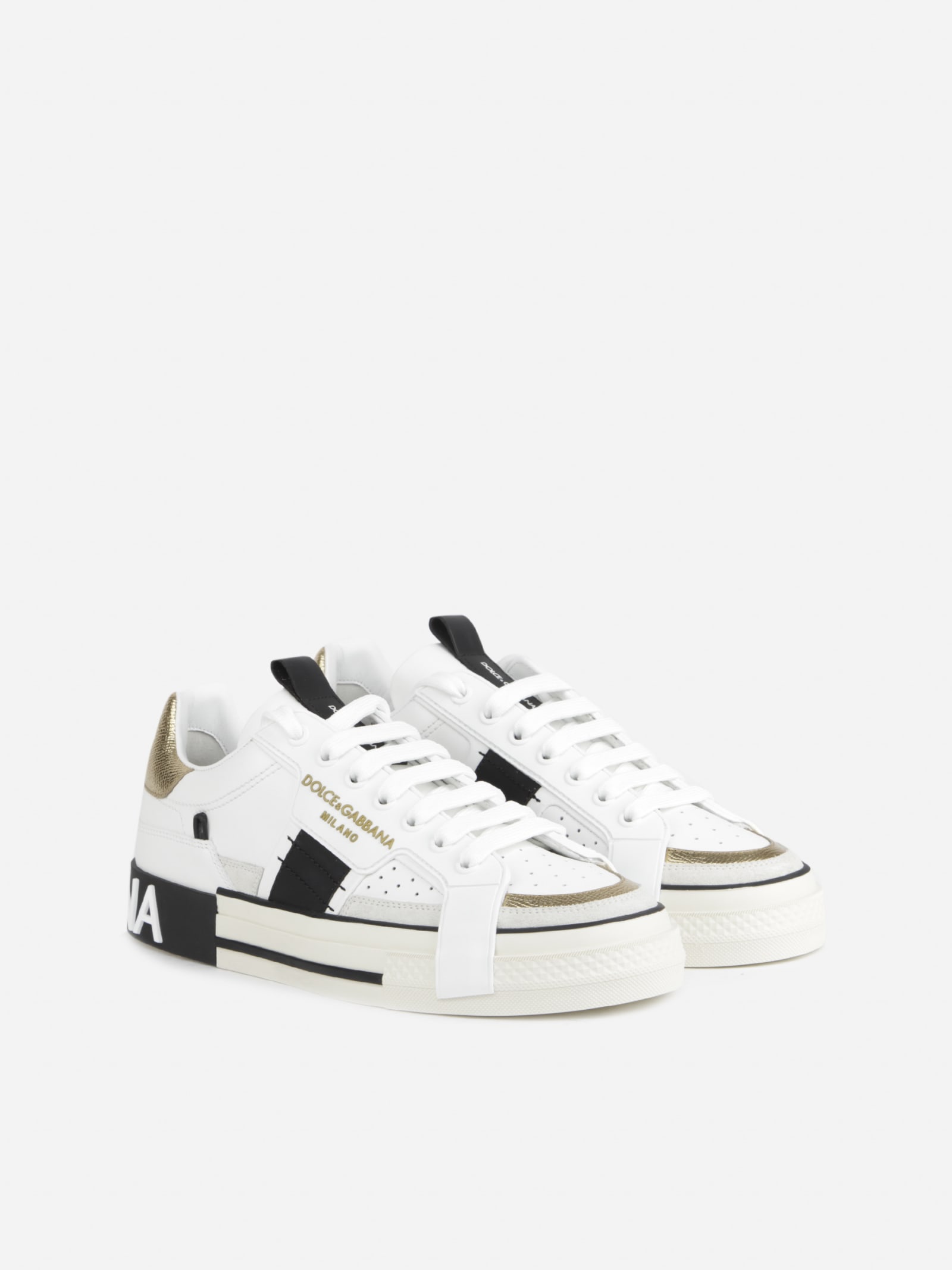 Shop Dolce & Gabbana Sneakers Custom 2zero In White
