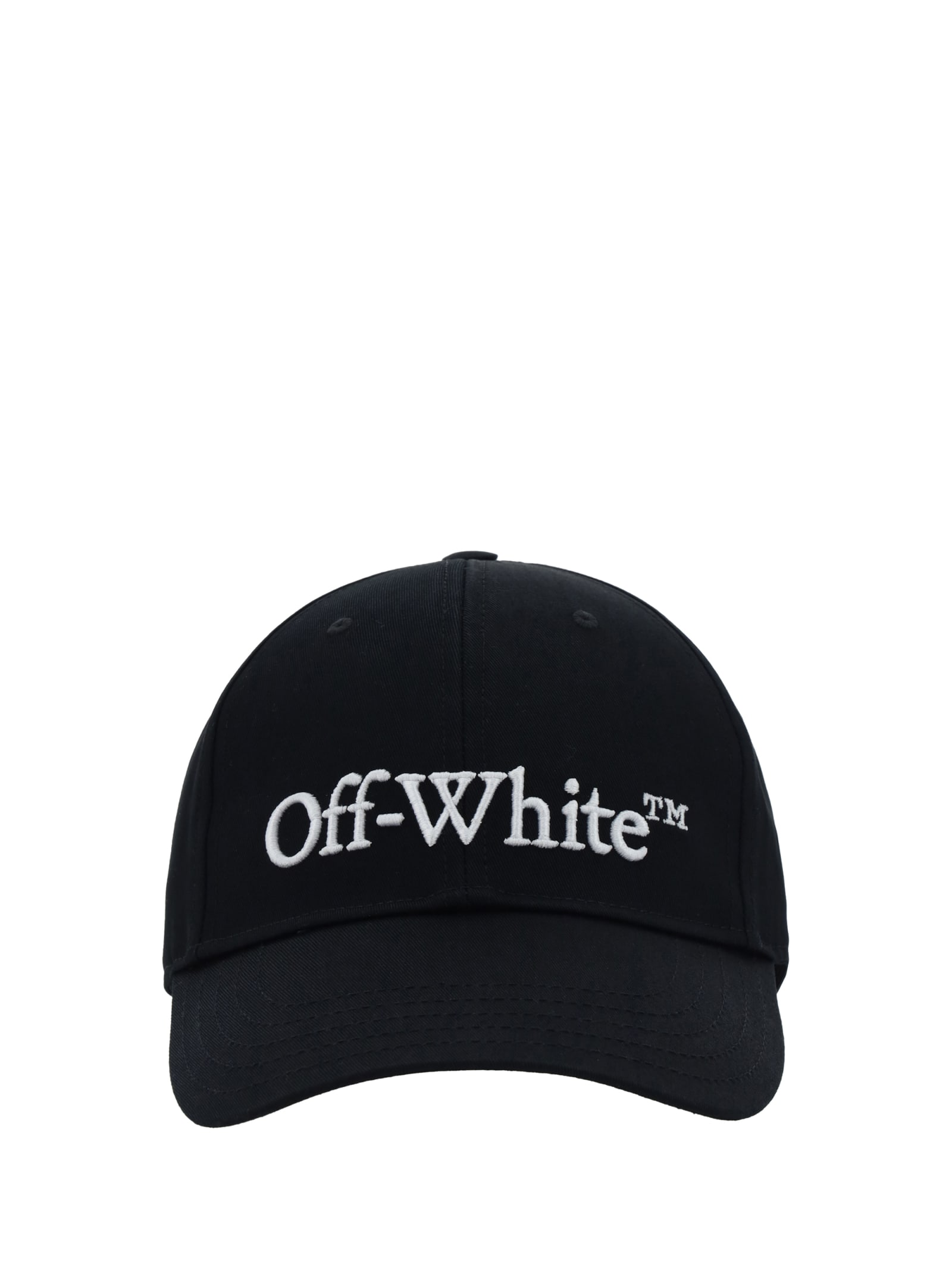 Off-white Bookish Dril 棒球帽 In Black