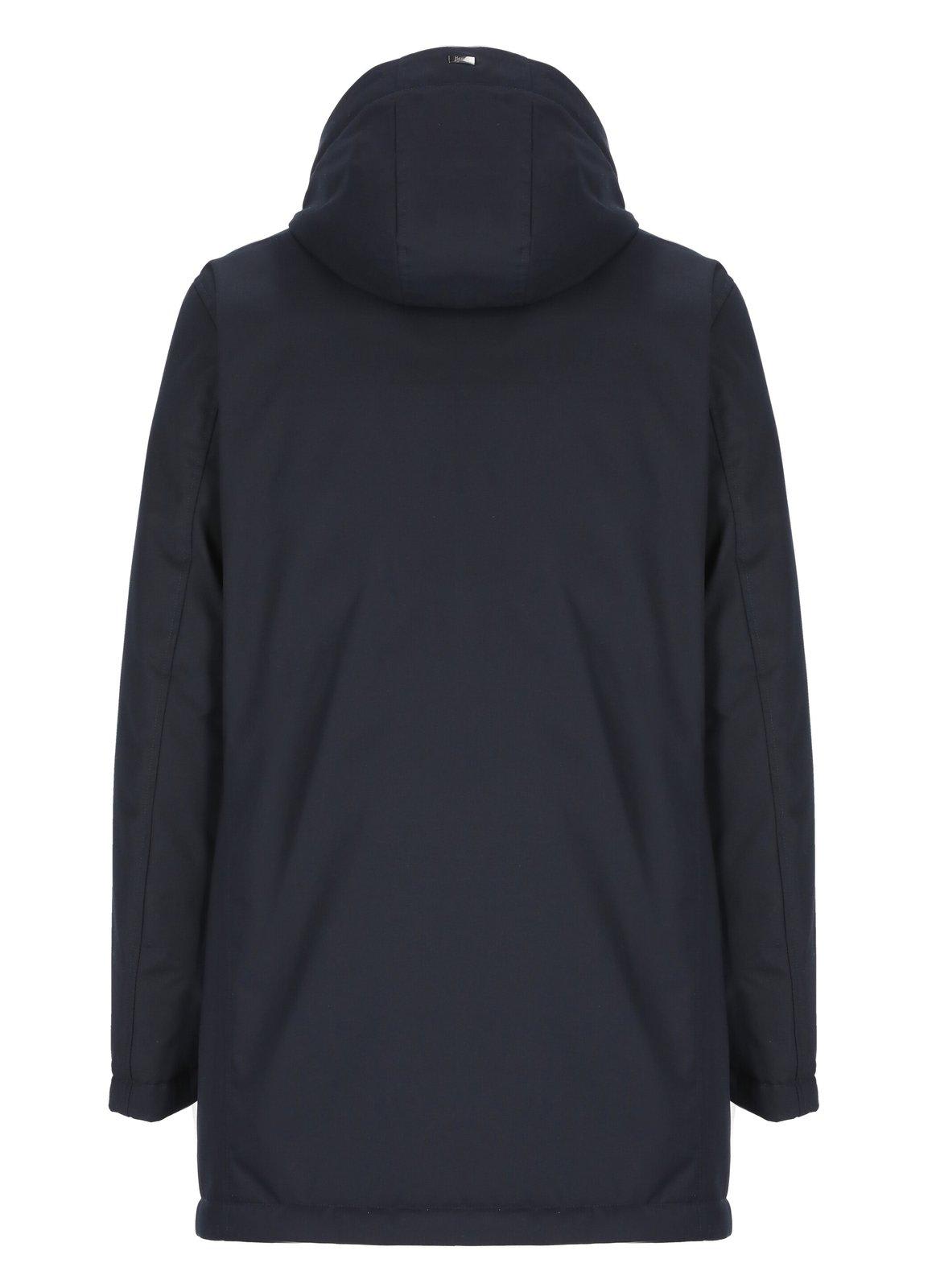 Shop Herno Hooded Down Jacket In Blu