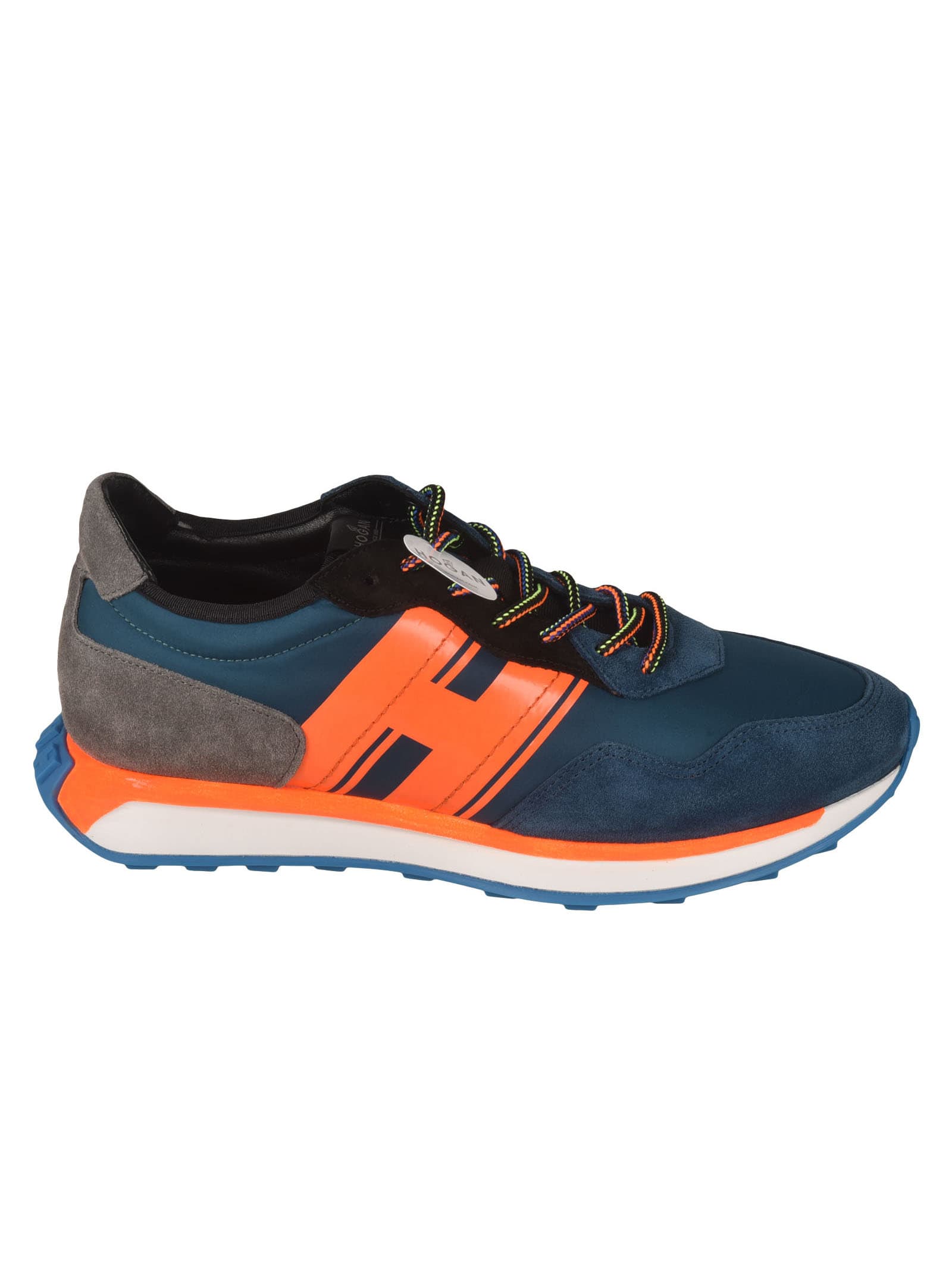 Hogan H607 Lace-up H Fluo In Blue