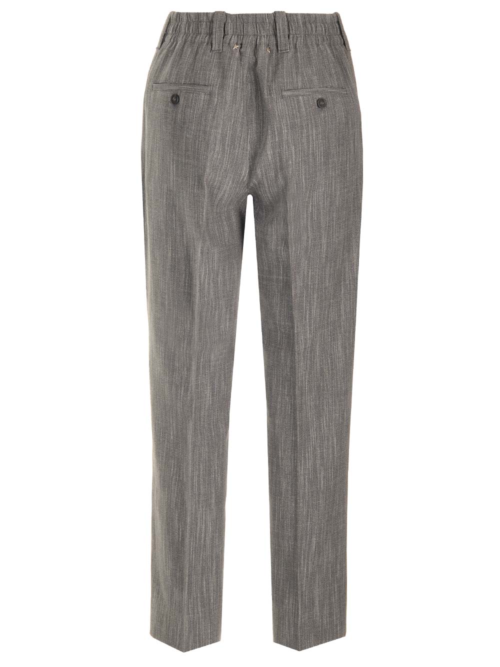 Shop Golden Goose Gray High-waisted Trousers In Grey