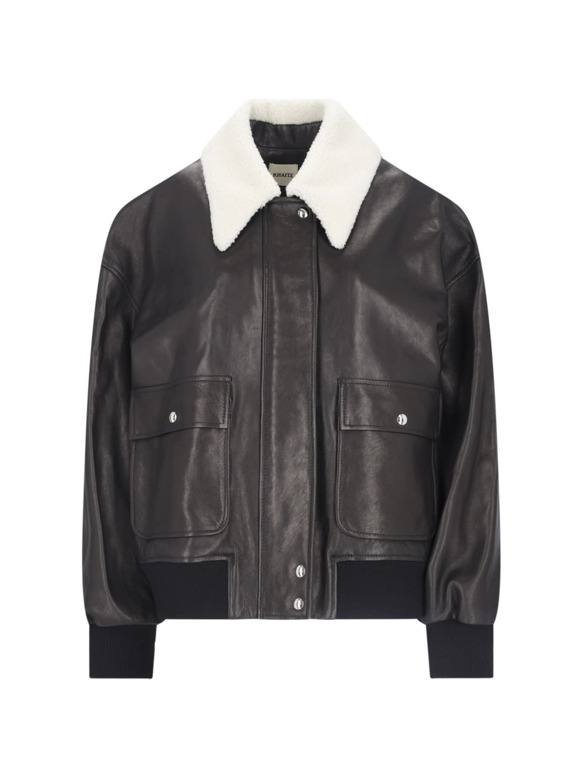 Khaite Shellar Single-breasted Leather Jacket