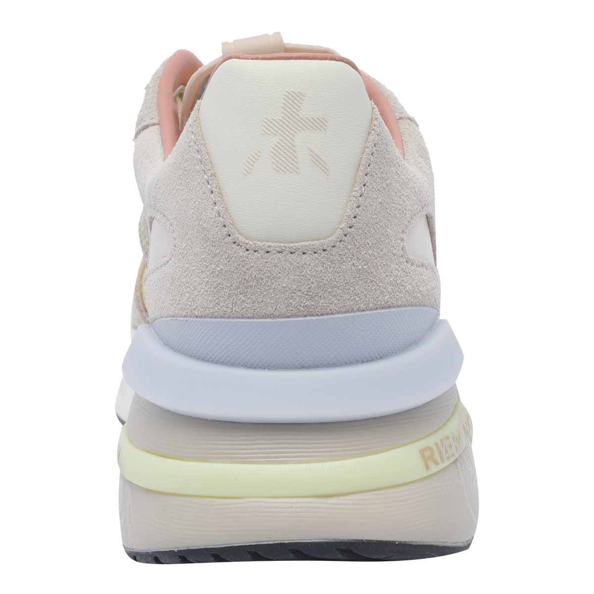 Premiata Pastel Multicolor Sneakers With Suede Accents