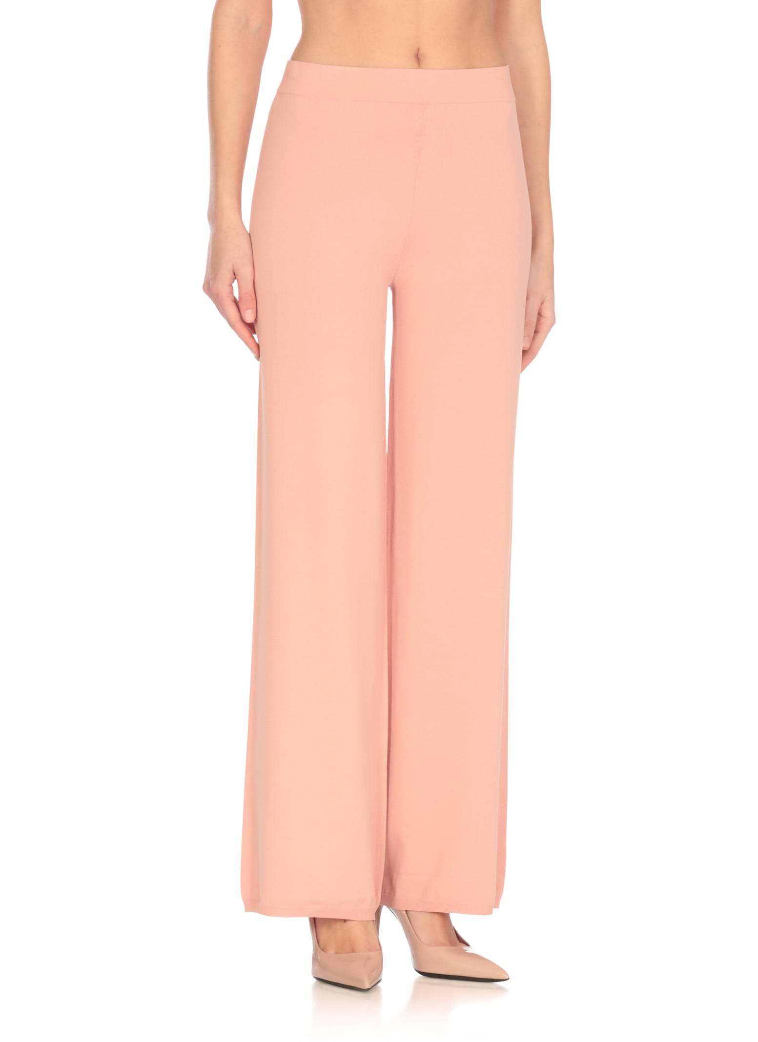 Kangra Cashmere Kangra Pink Viscose Pants In Pink