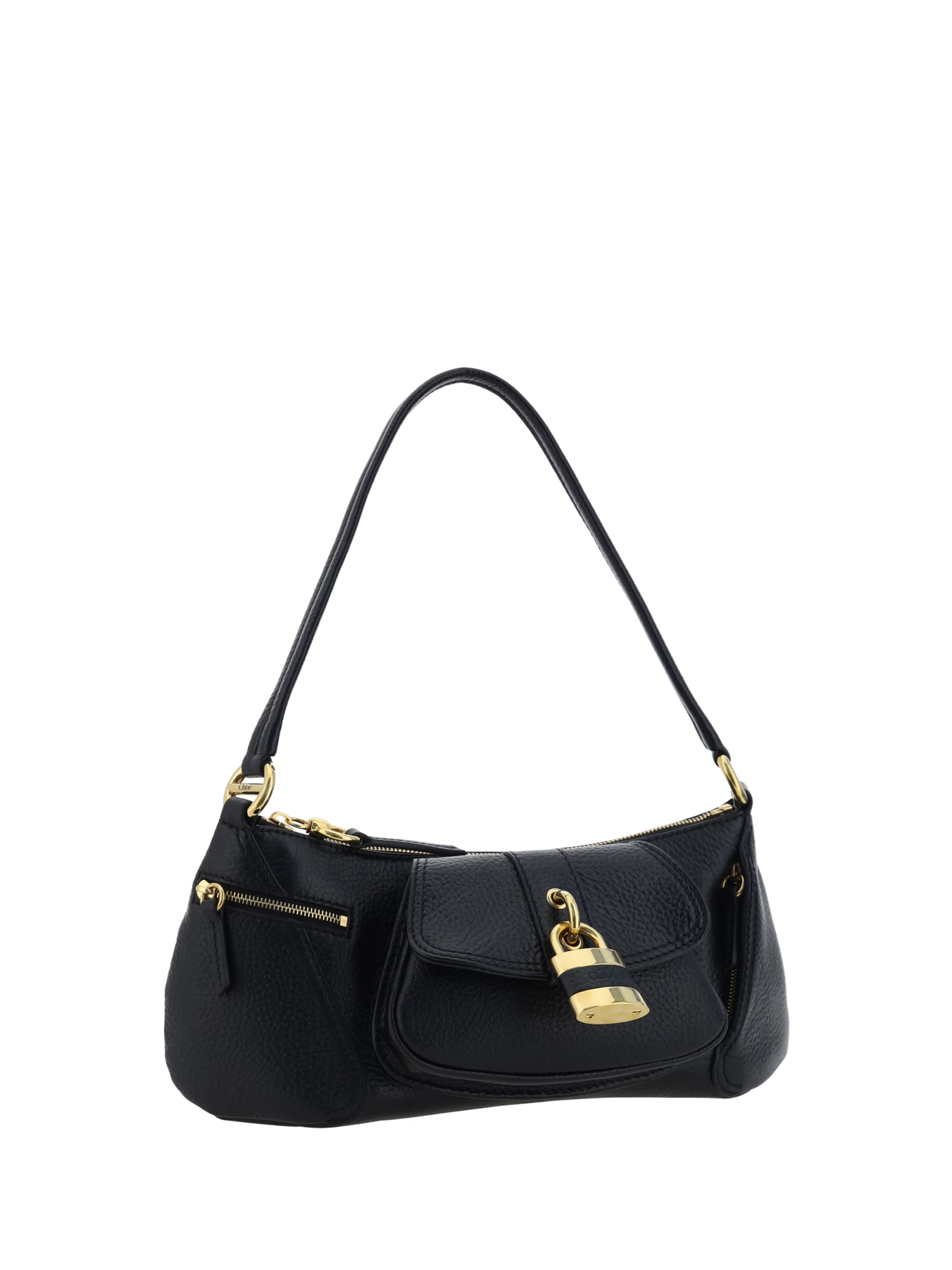 Shop Chloé 99 Shoulder Bag In Black