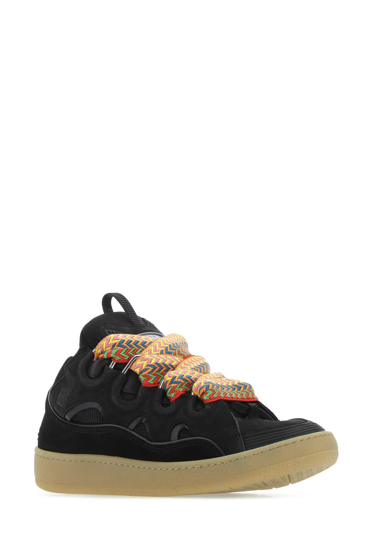 Lanvin Black Curb Sneakers In 10