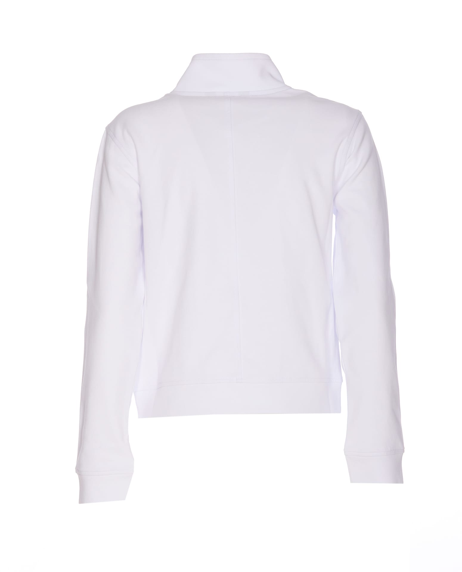 Shop K-way Cyrielle Zip Sweatshirt In White