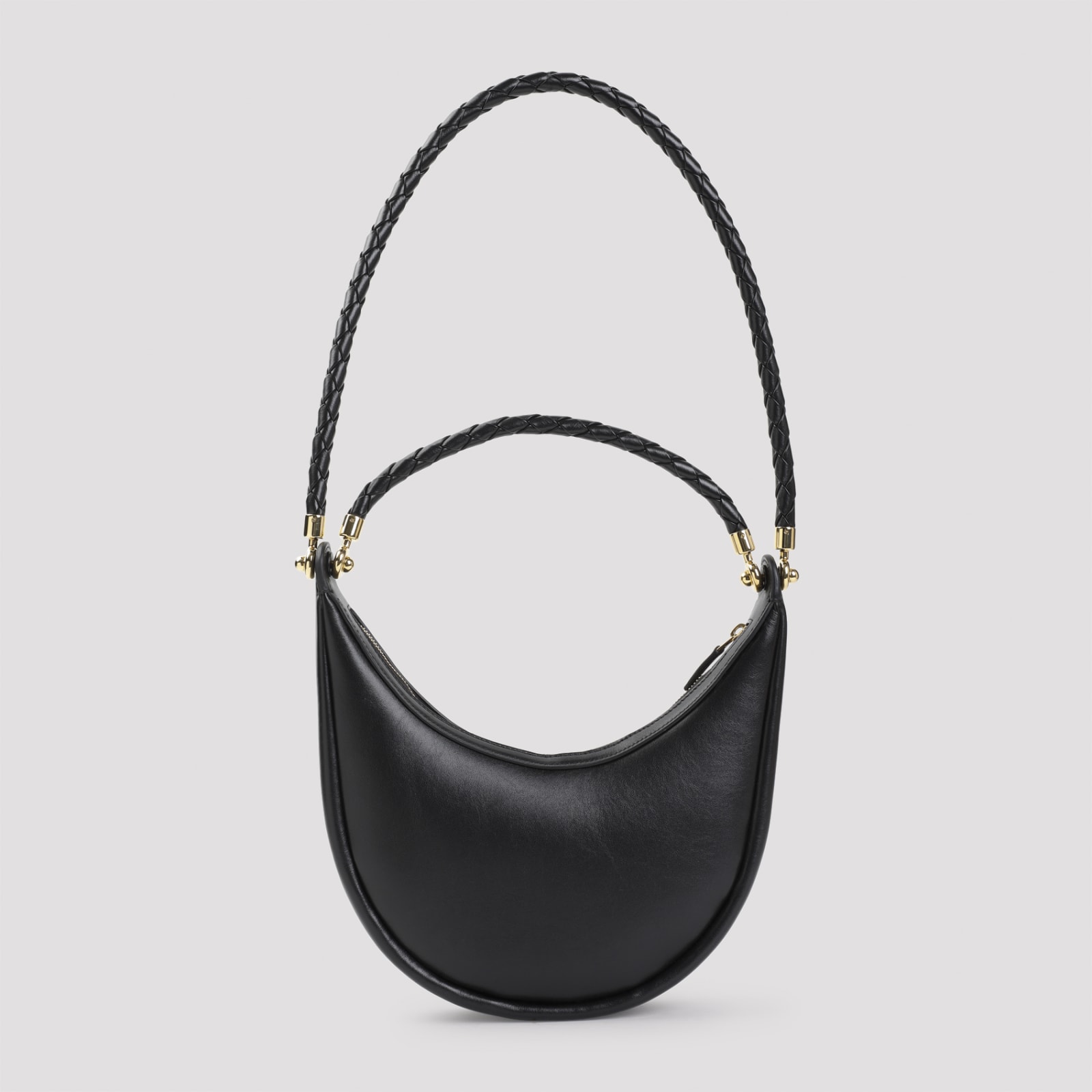 Shop Bottega Veneta Hula Hoop Bag In Black