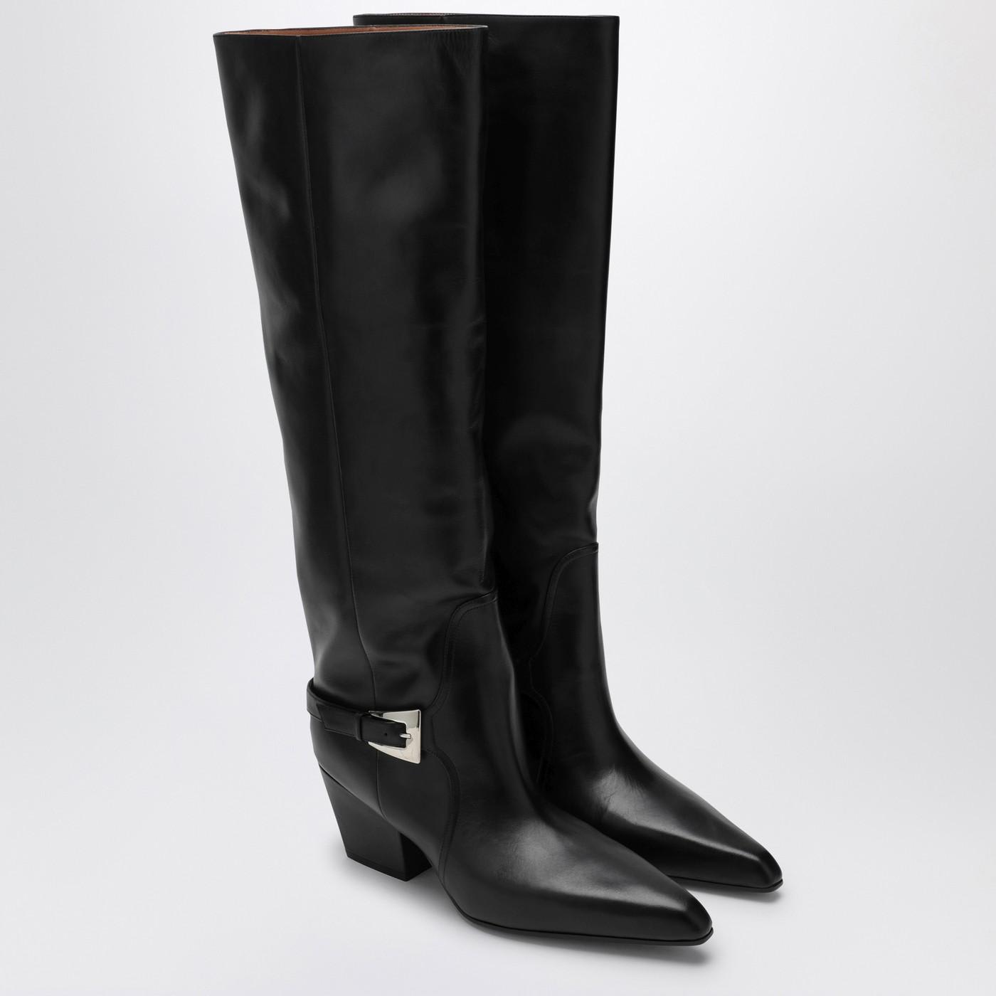 Shop Paris Texas Jane Black Leather High Boot